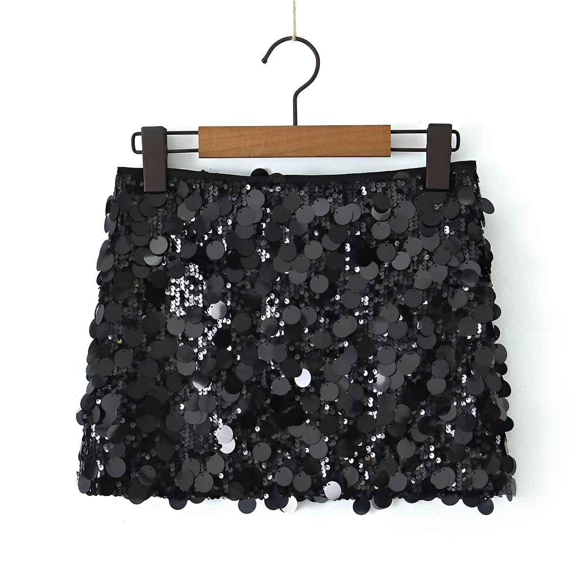 Abbey - Chic Glossy Mini Skirt
