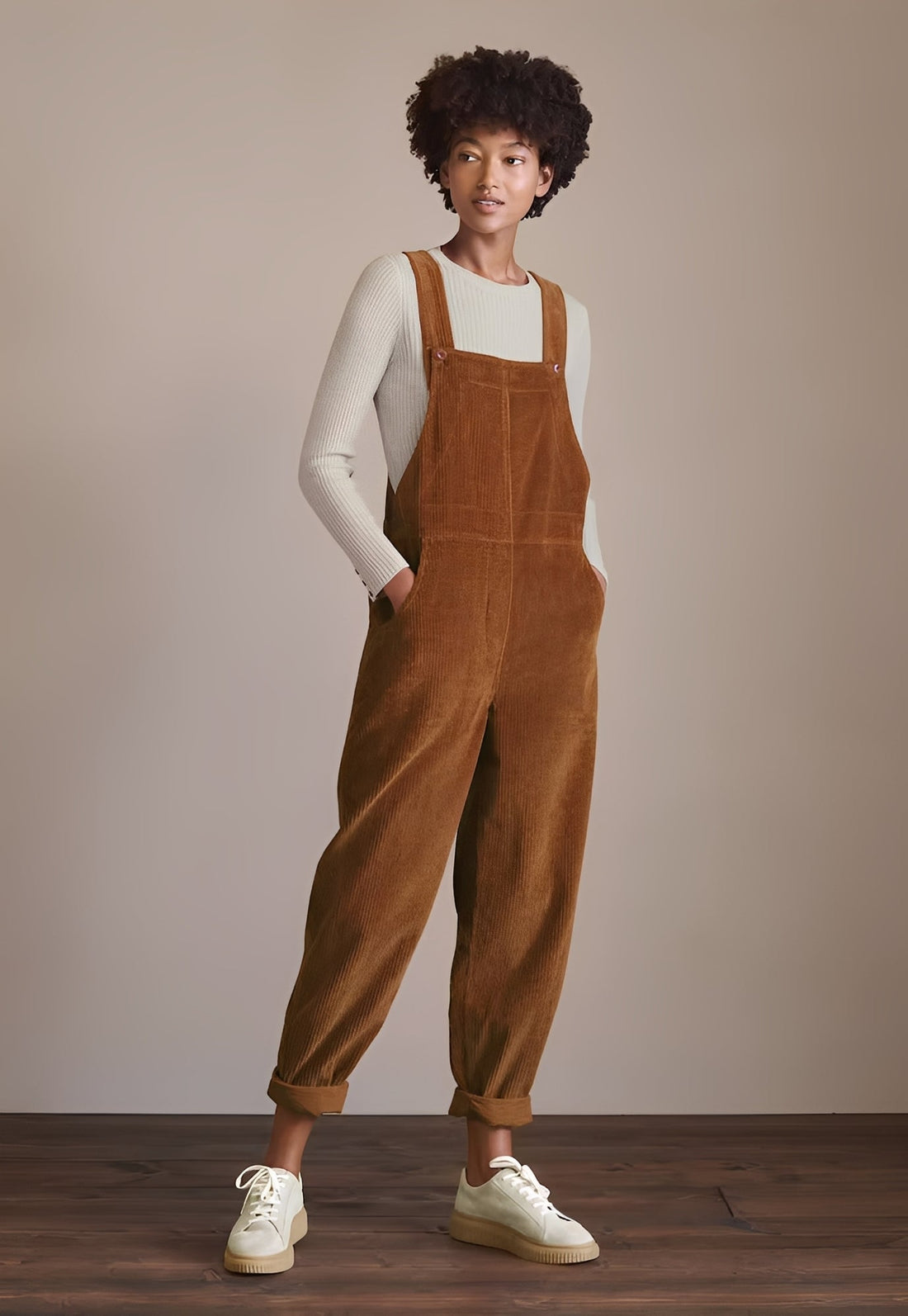Kristina - Chic women's corduroy jumpsuit