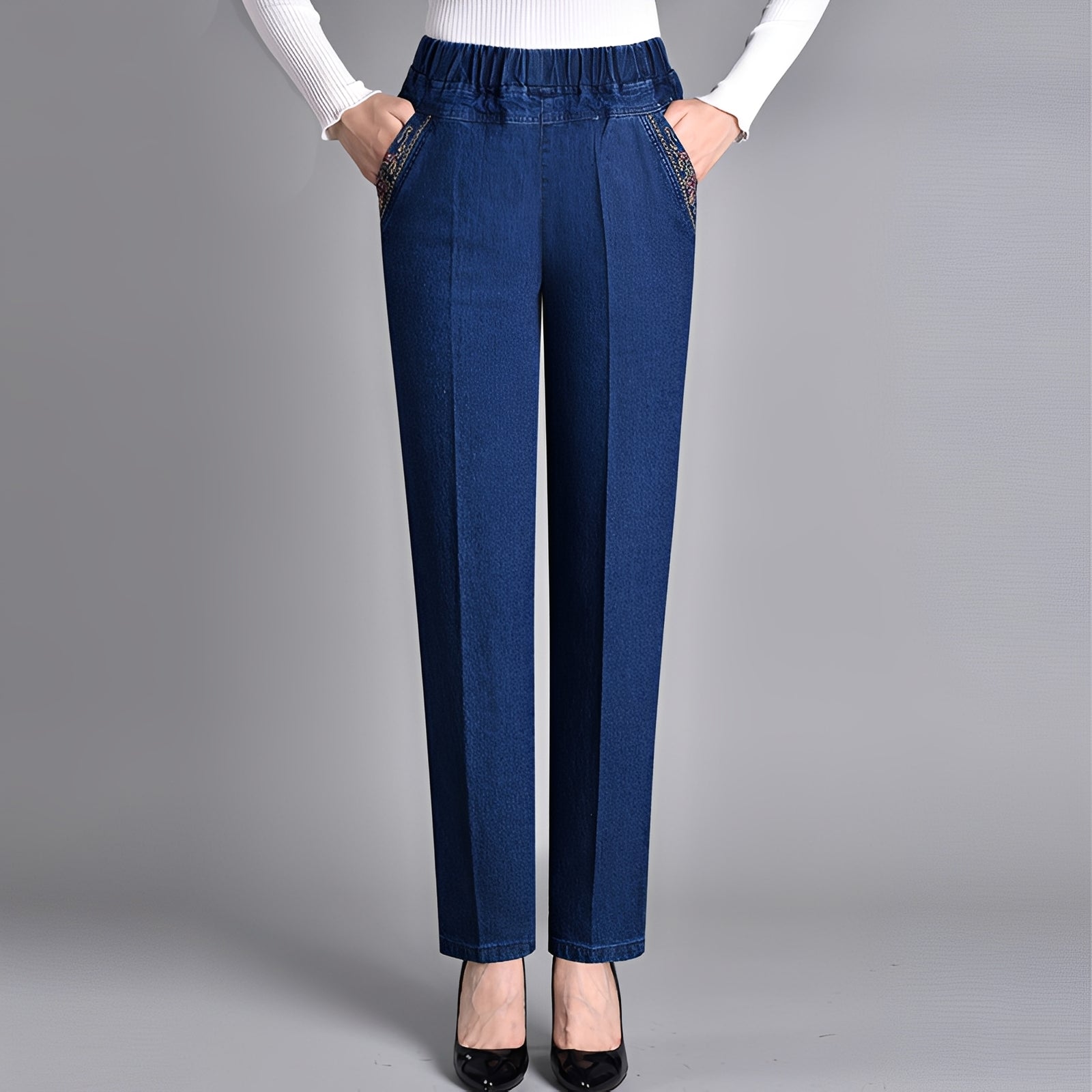 Daniella - Trendy Pants with Elastic Waistband