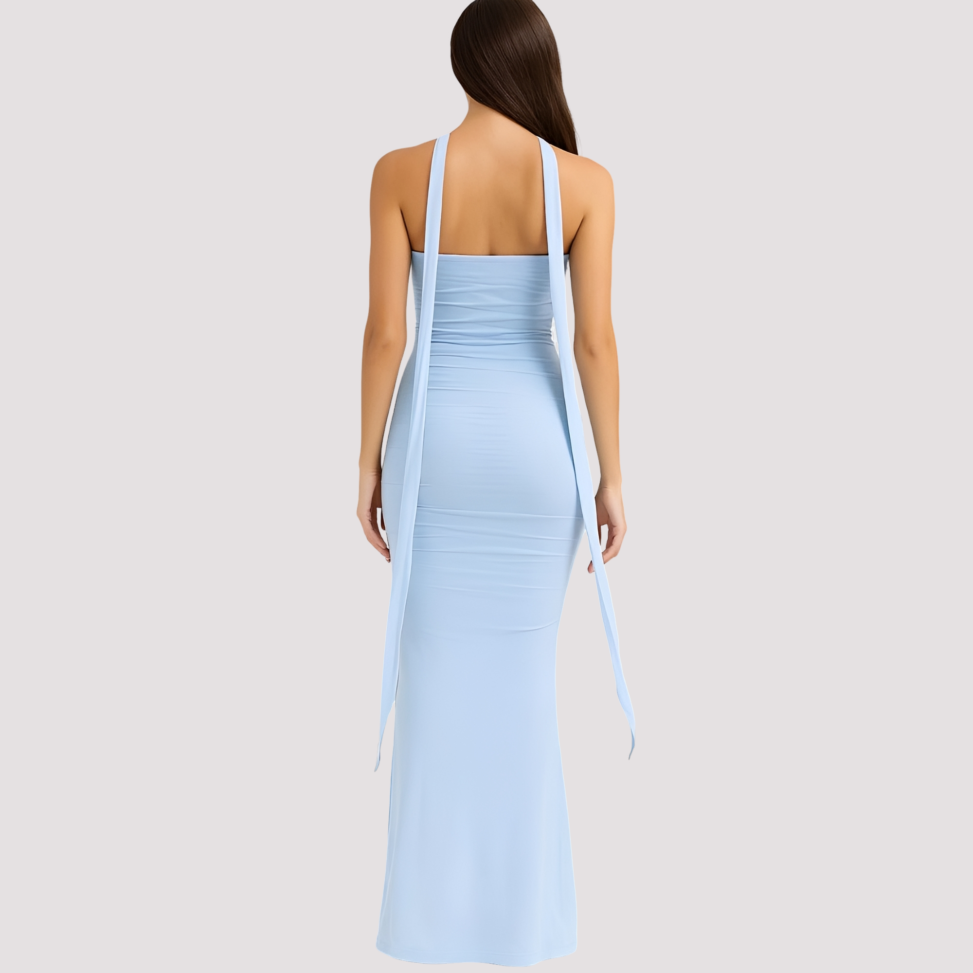Antonia - Fashionable Curve-Flattering Neckline Dress