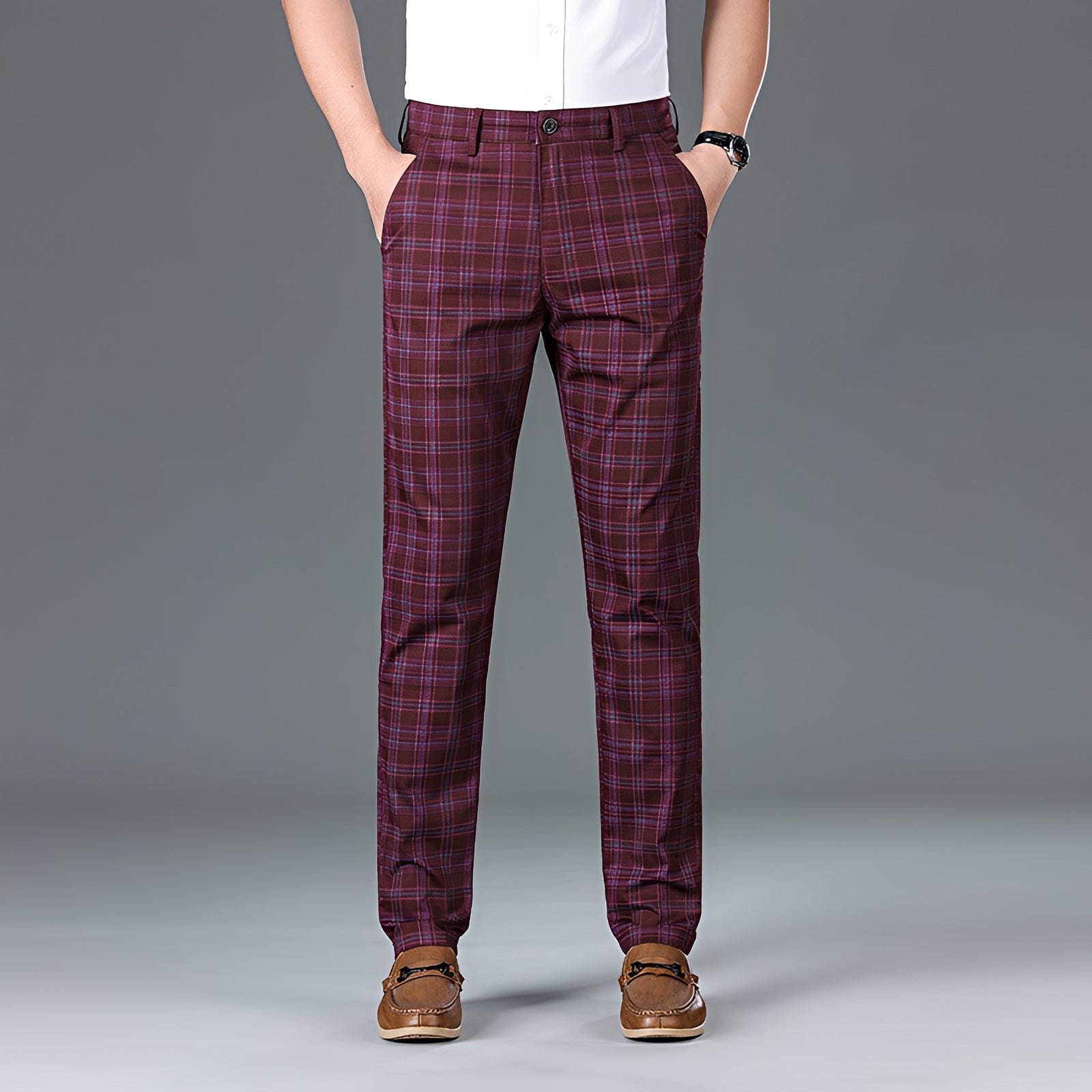 Myers - Relaxed Checkered Pants