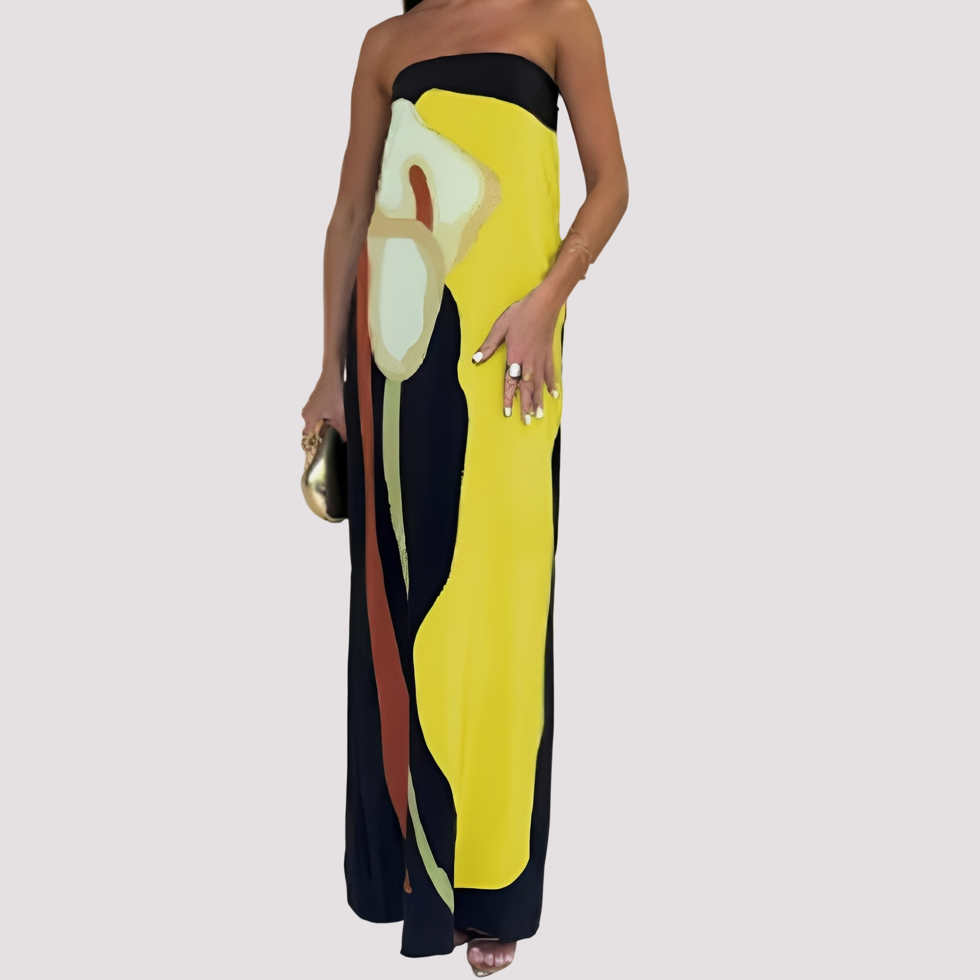 Samara - Stylish Strapless Long Dress
