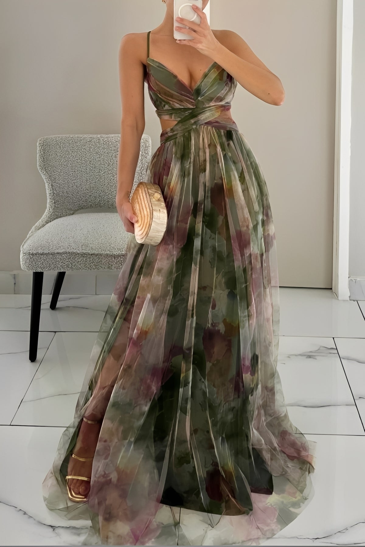 Davina - Trendy A-Line Long Dress