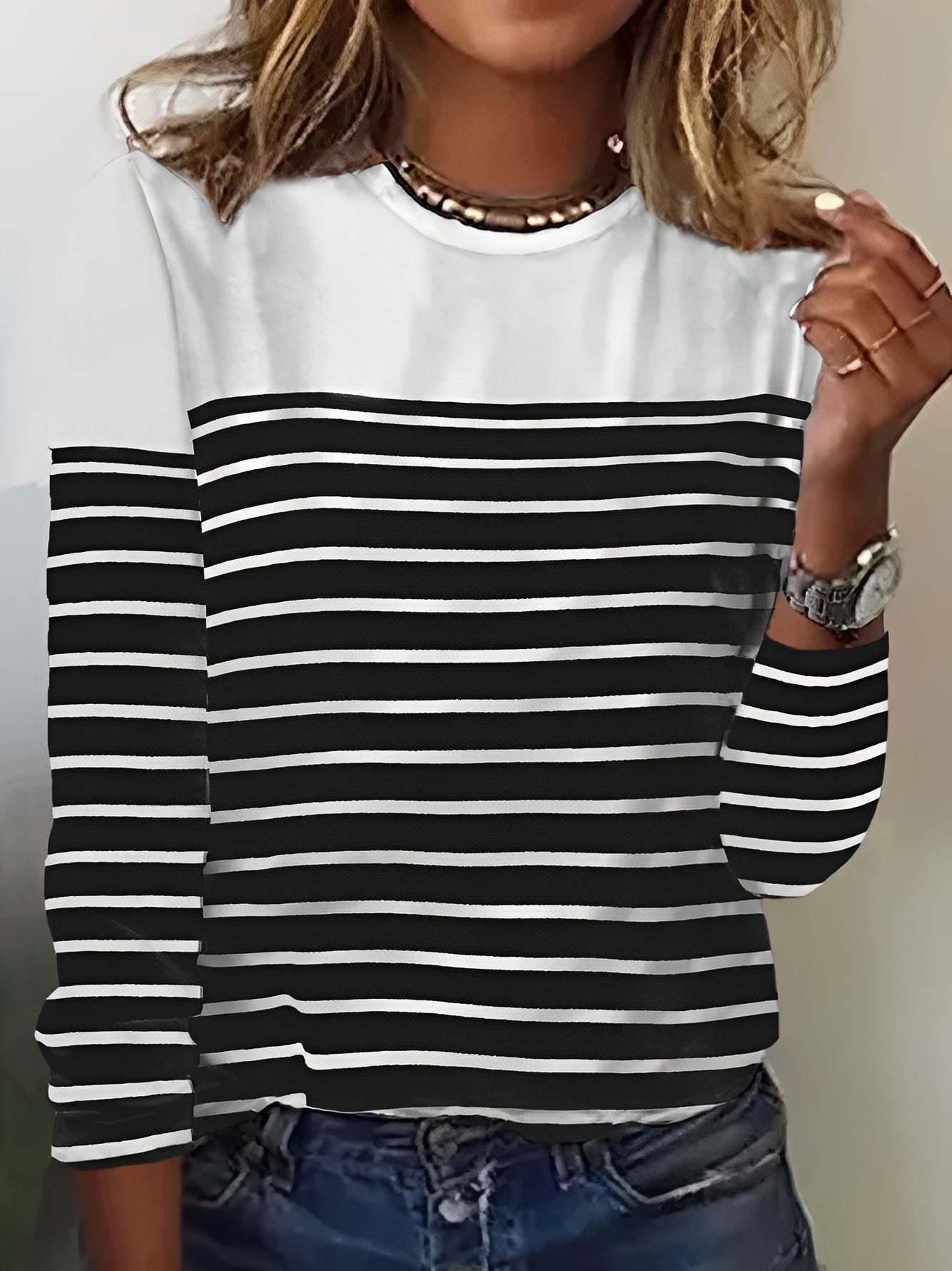 Samantha - Women's Long-Sleeve Shirt - Stylish and Casual