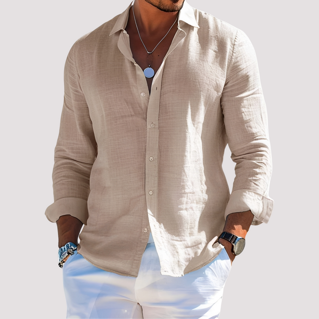 Dale – Men's long-sleeve shirt – Relaxed and casual