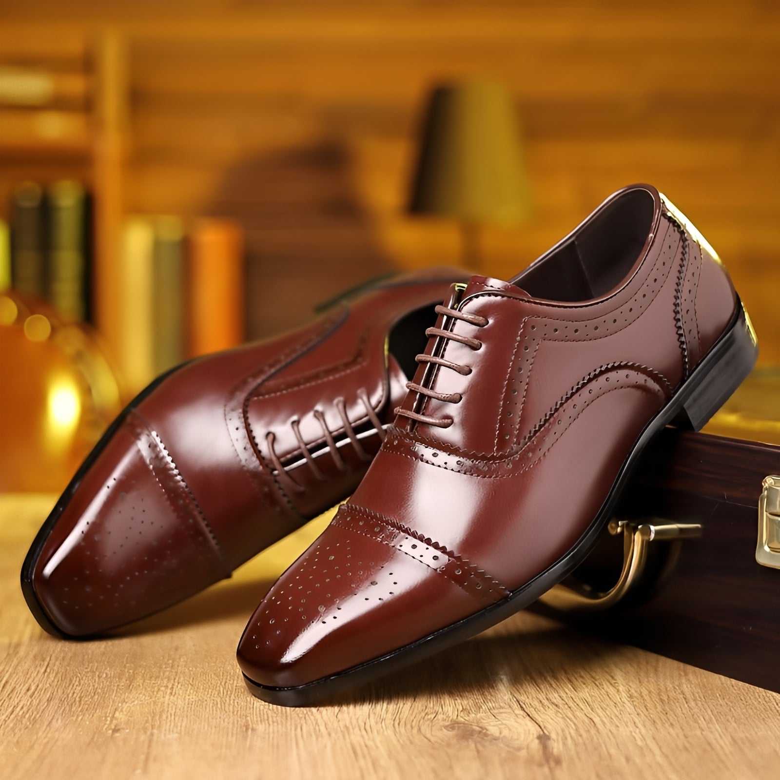 Ronan - Men's vintage-style pointed shoes