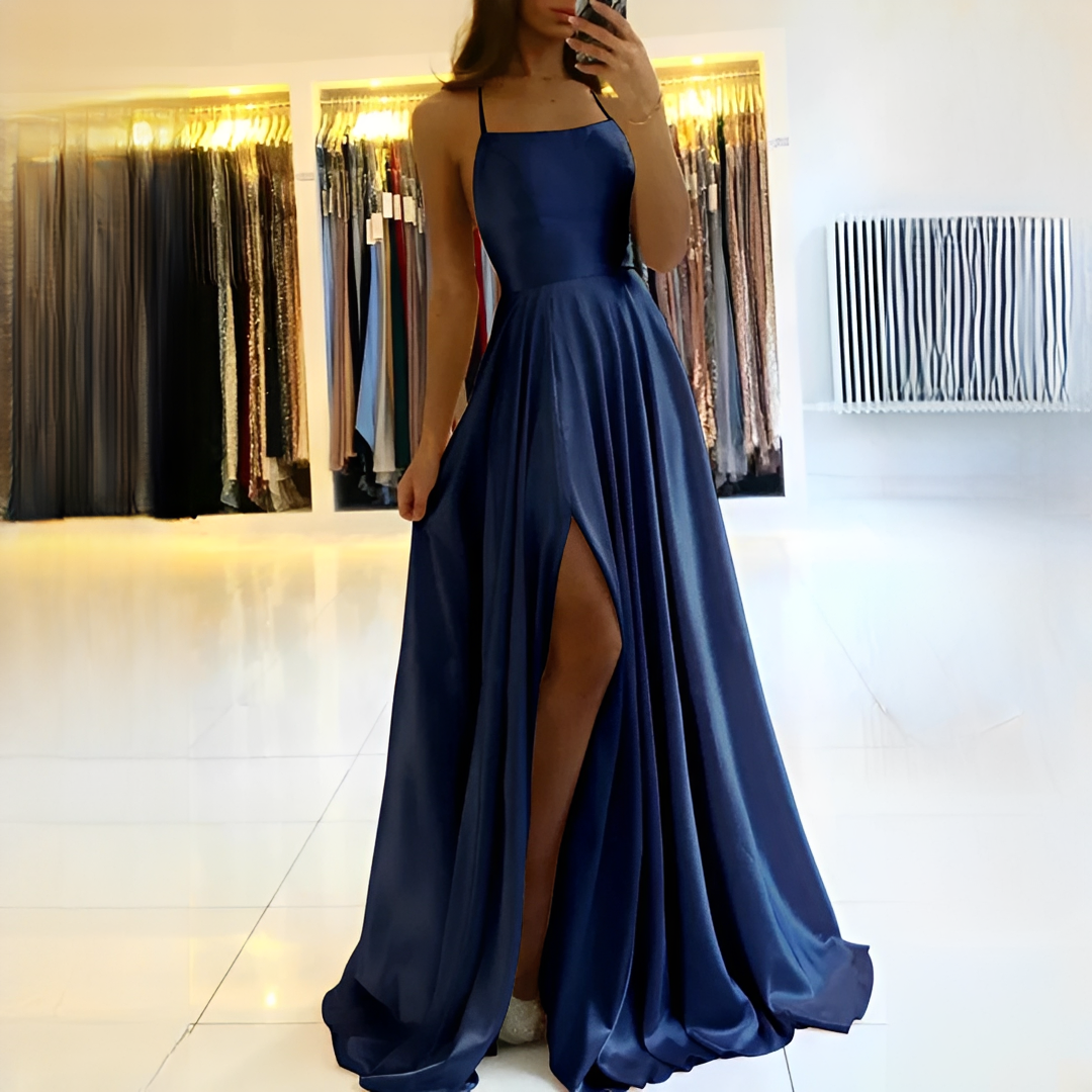 Shamcy - Stylish Long Dress with Slit