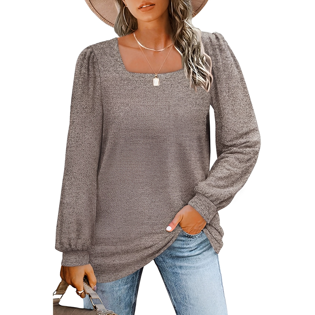 Jaylin - Chic Square Neck Shirt