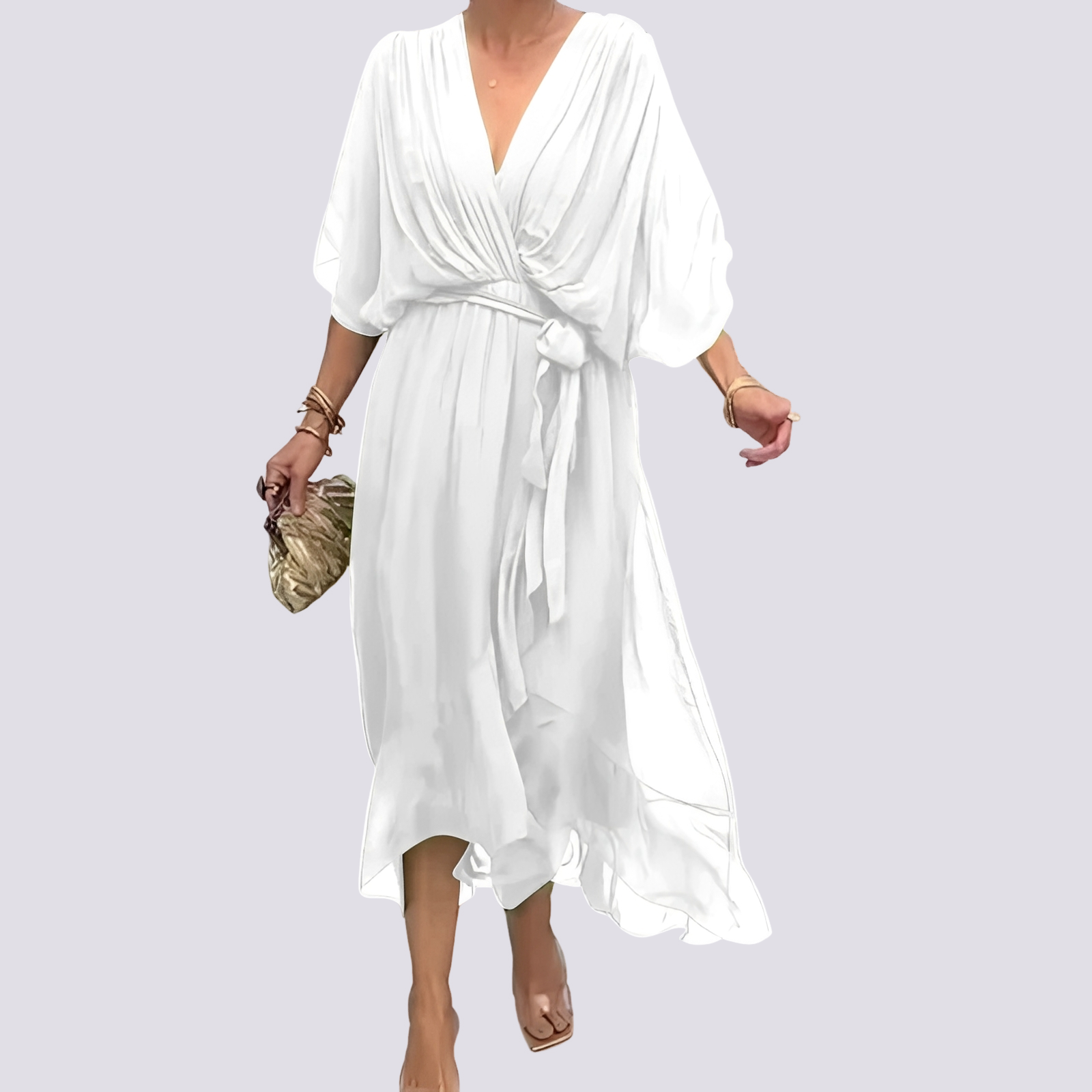 Jane - Distinctive V-neck Dress