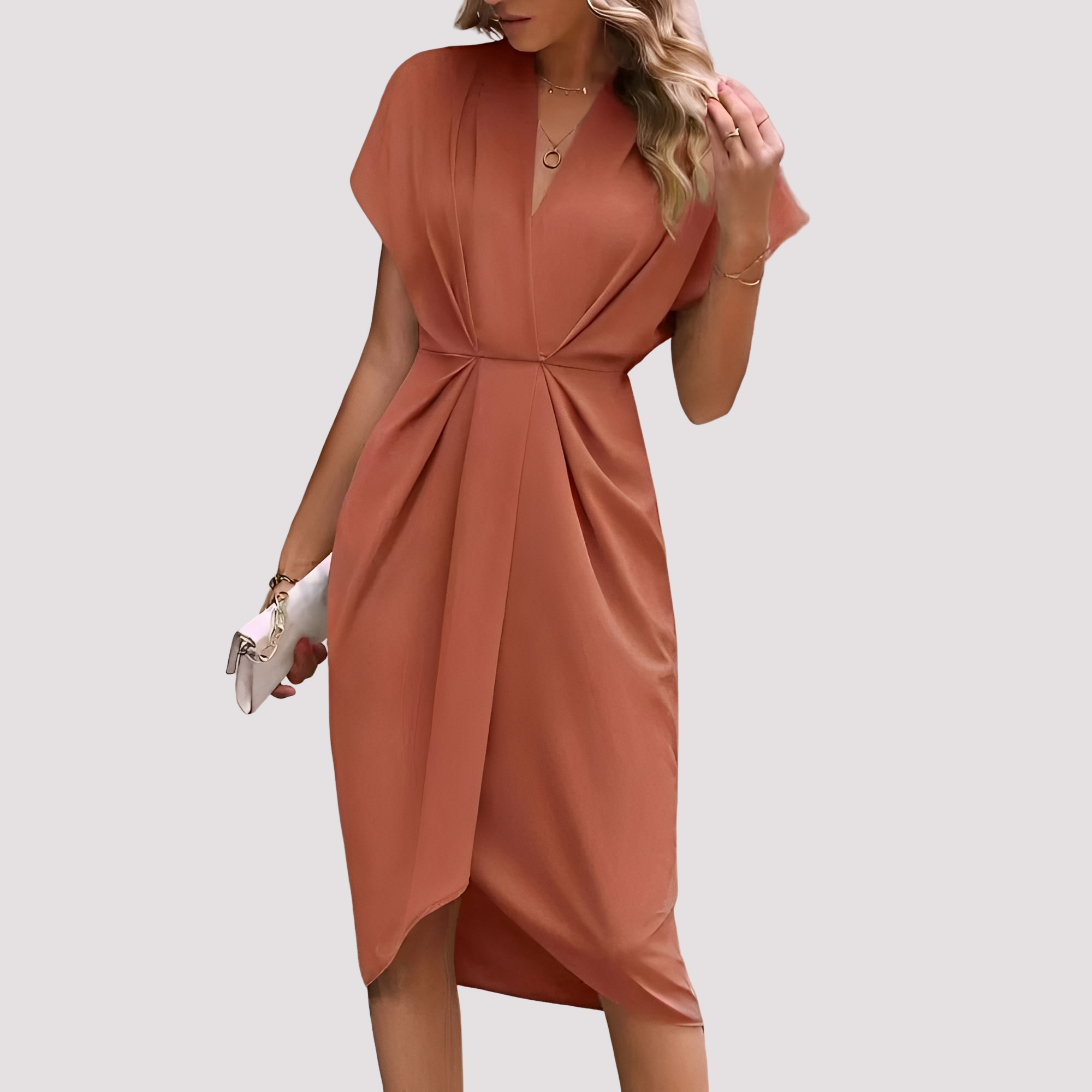 Gwen - Stylish Split Midi Dress
