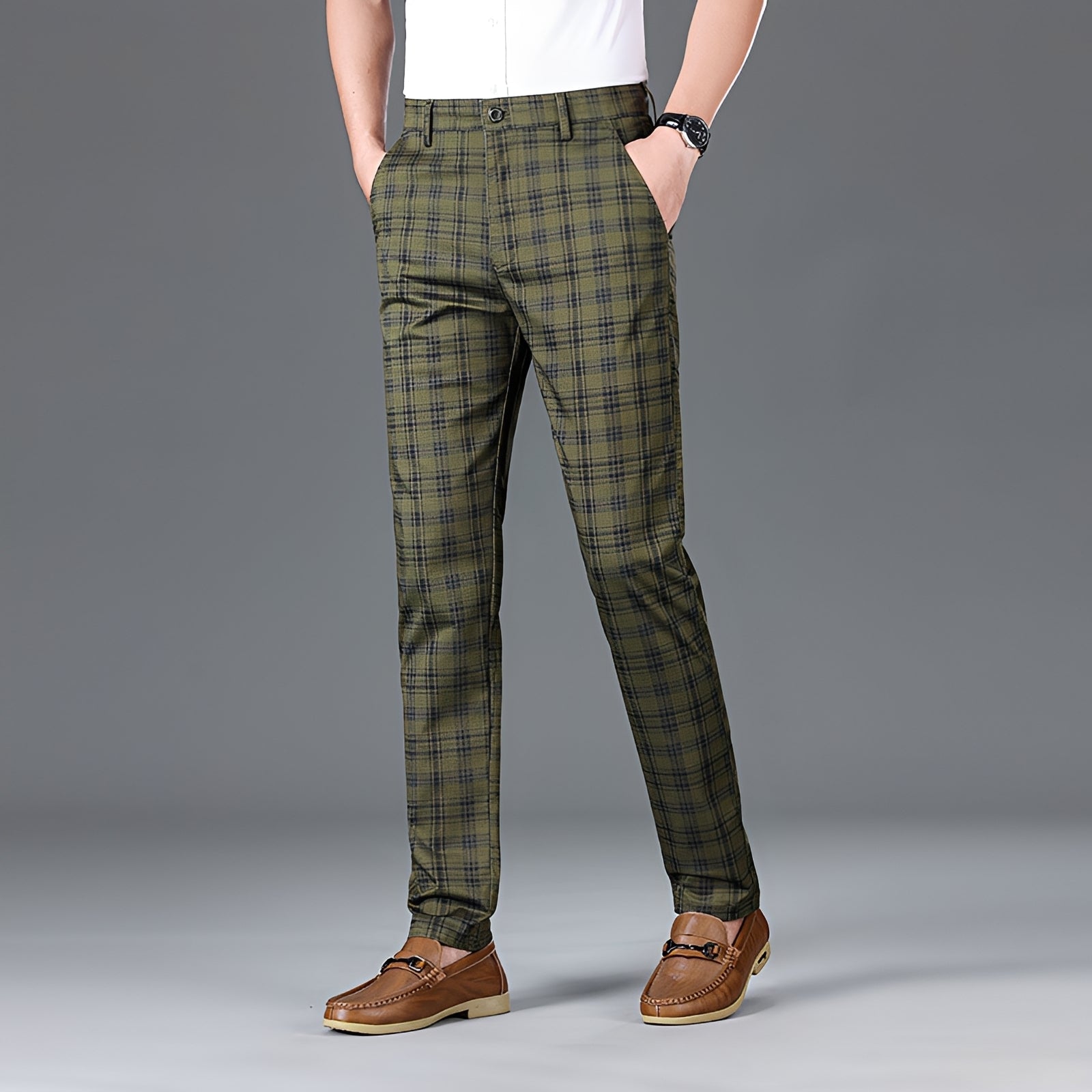 Myers - Relaxed Checkered Pants