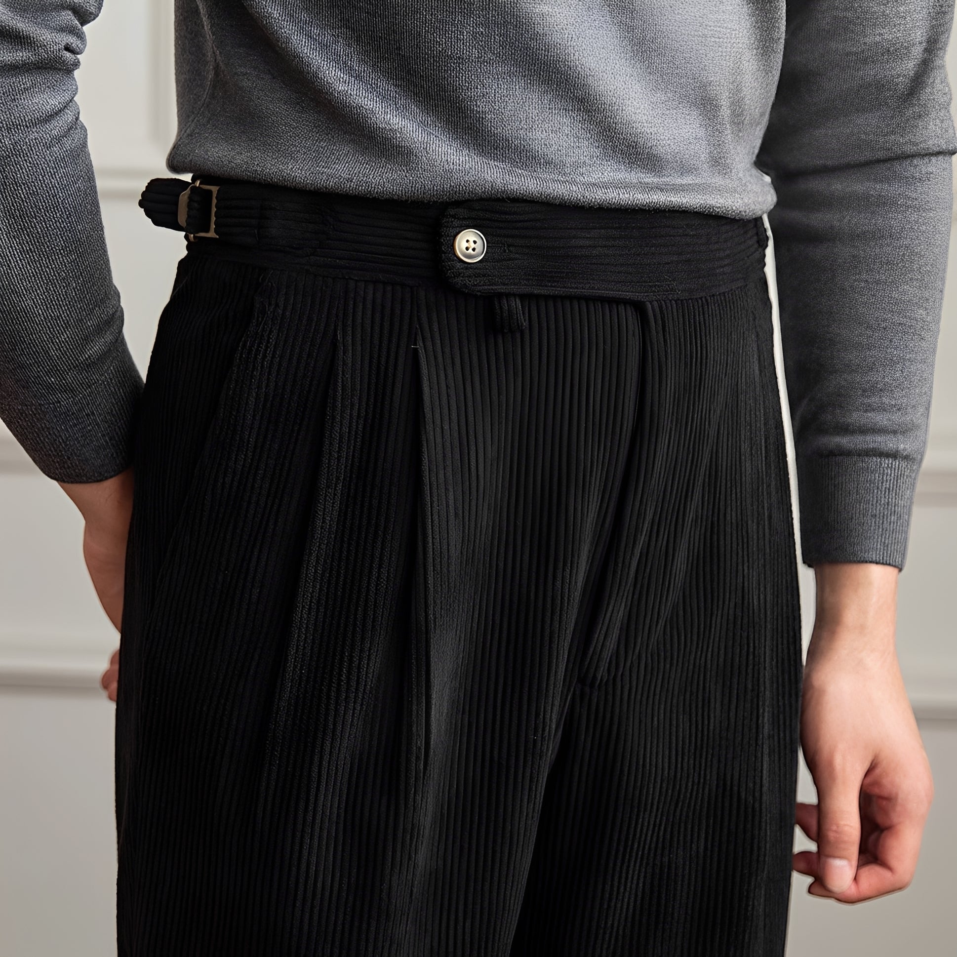 Rafael - High Waist Patterned Pants