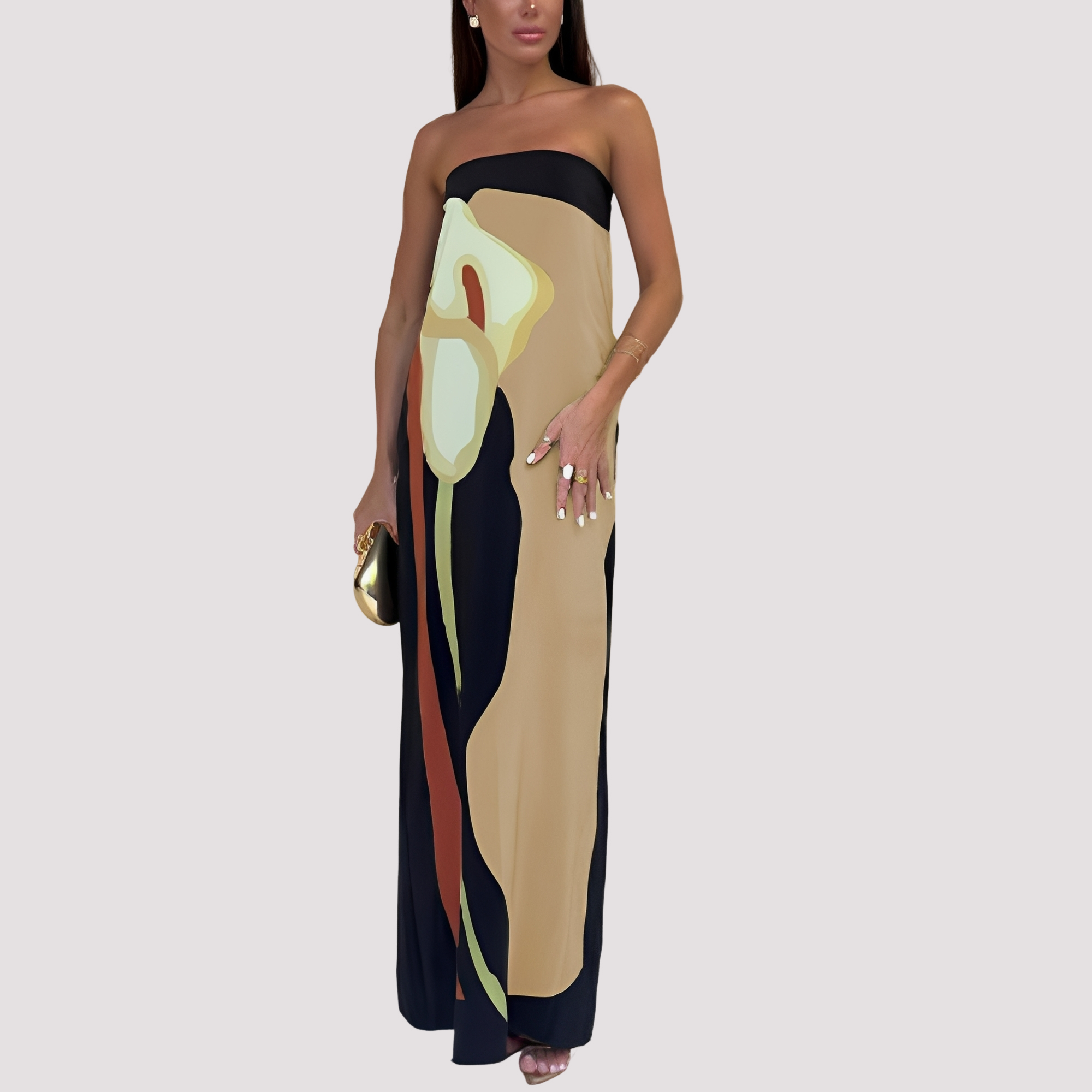 Samara - Stylish Strapless Long Dress