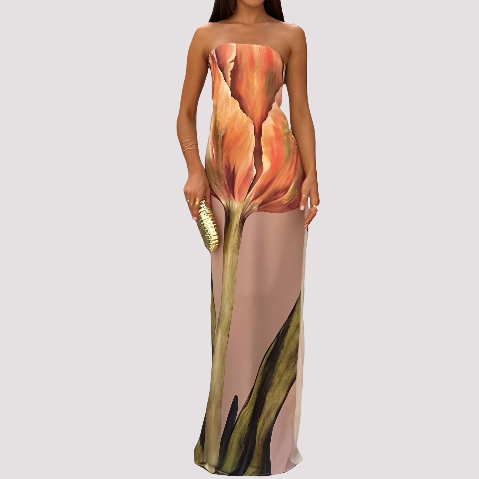 Samara - Stylish Strapless Long Dress