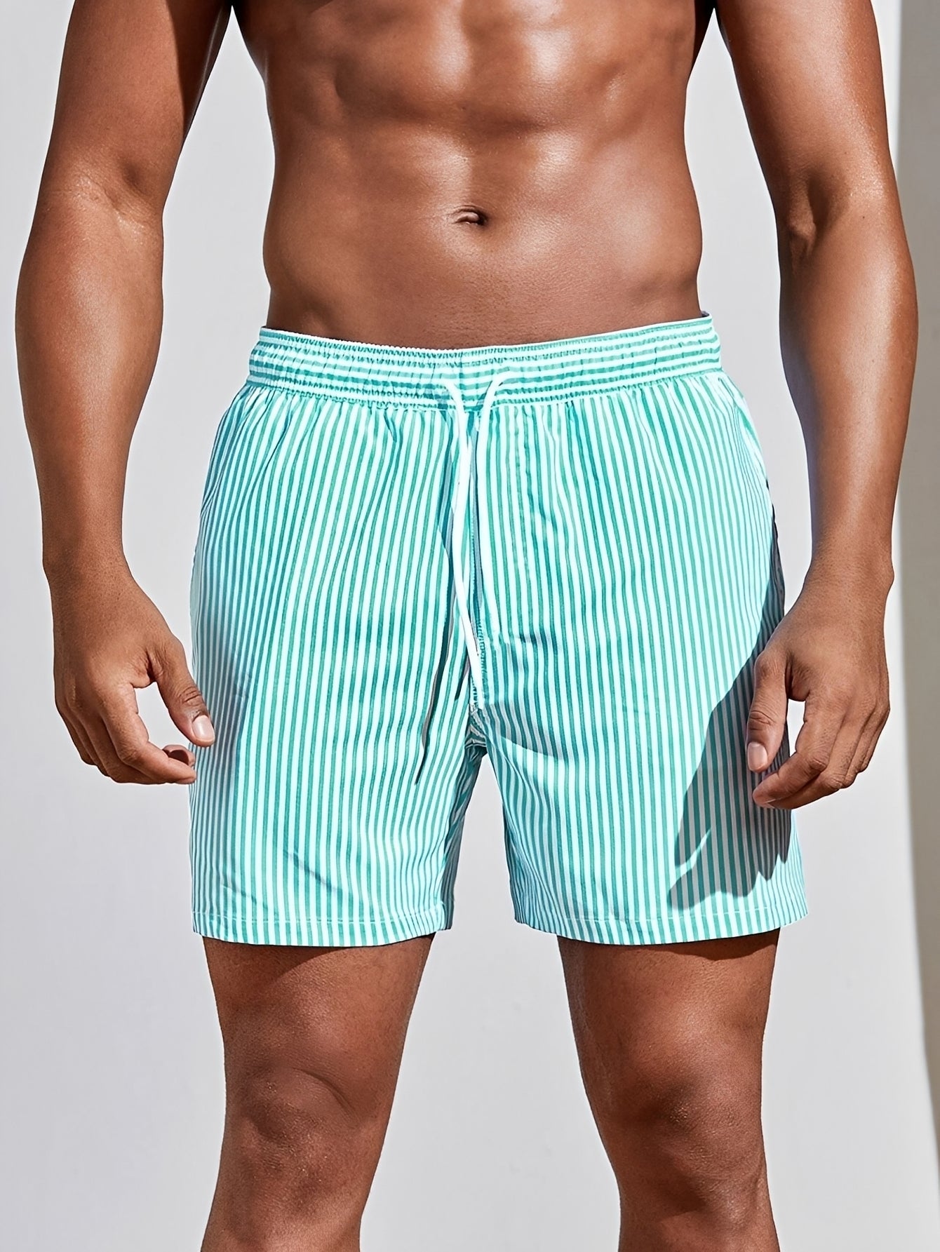 Reuben - Striped Quick-Dry Swim Shorts