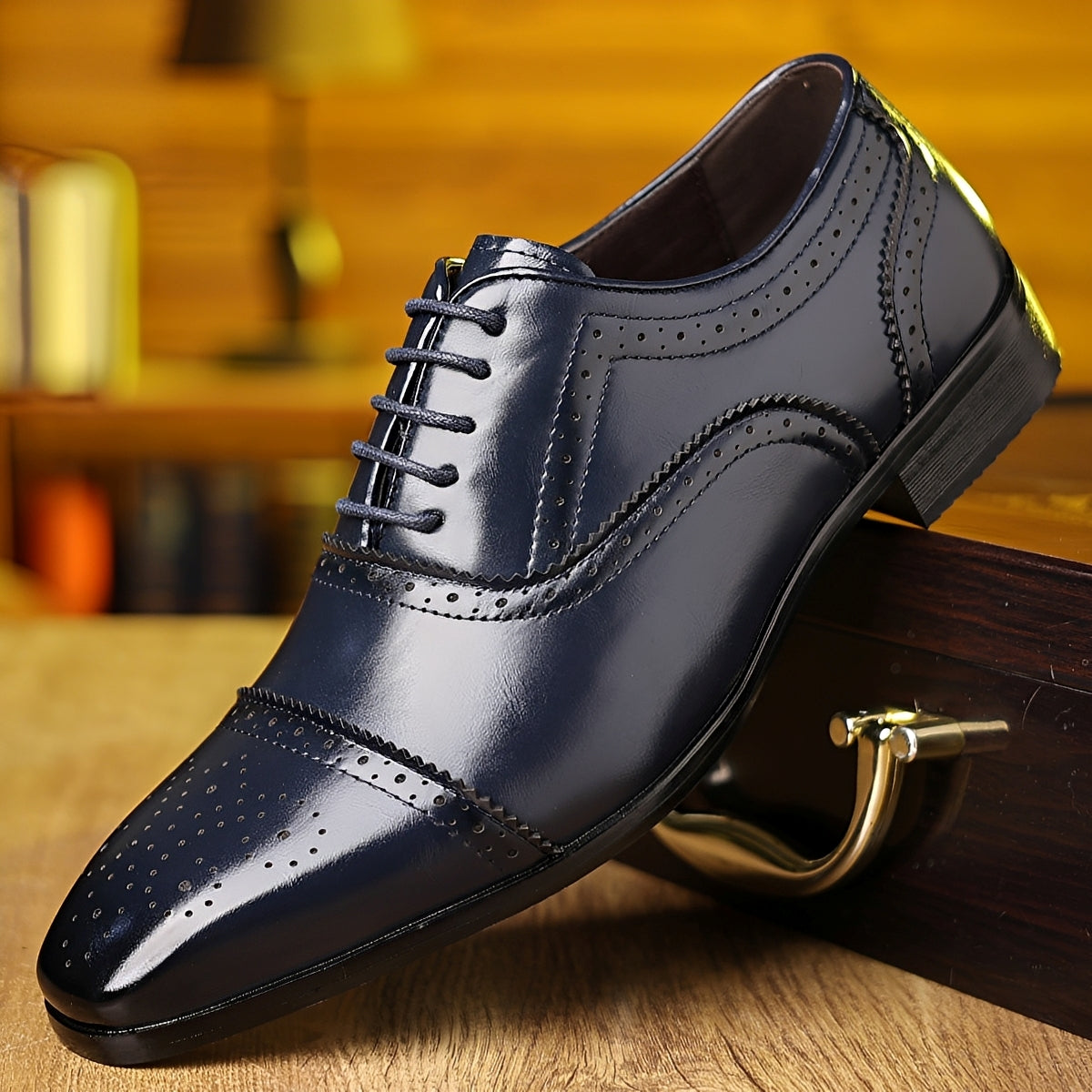 Ronan - Men's vintage-style pointed shoes