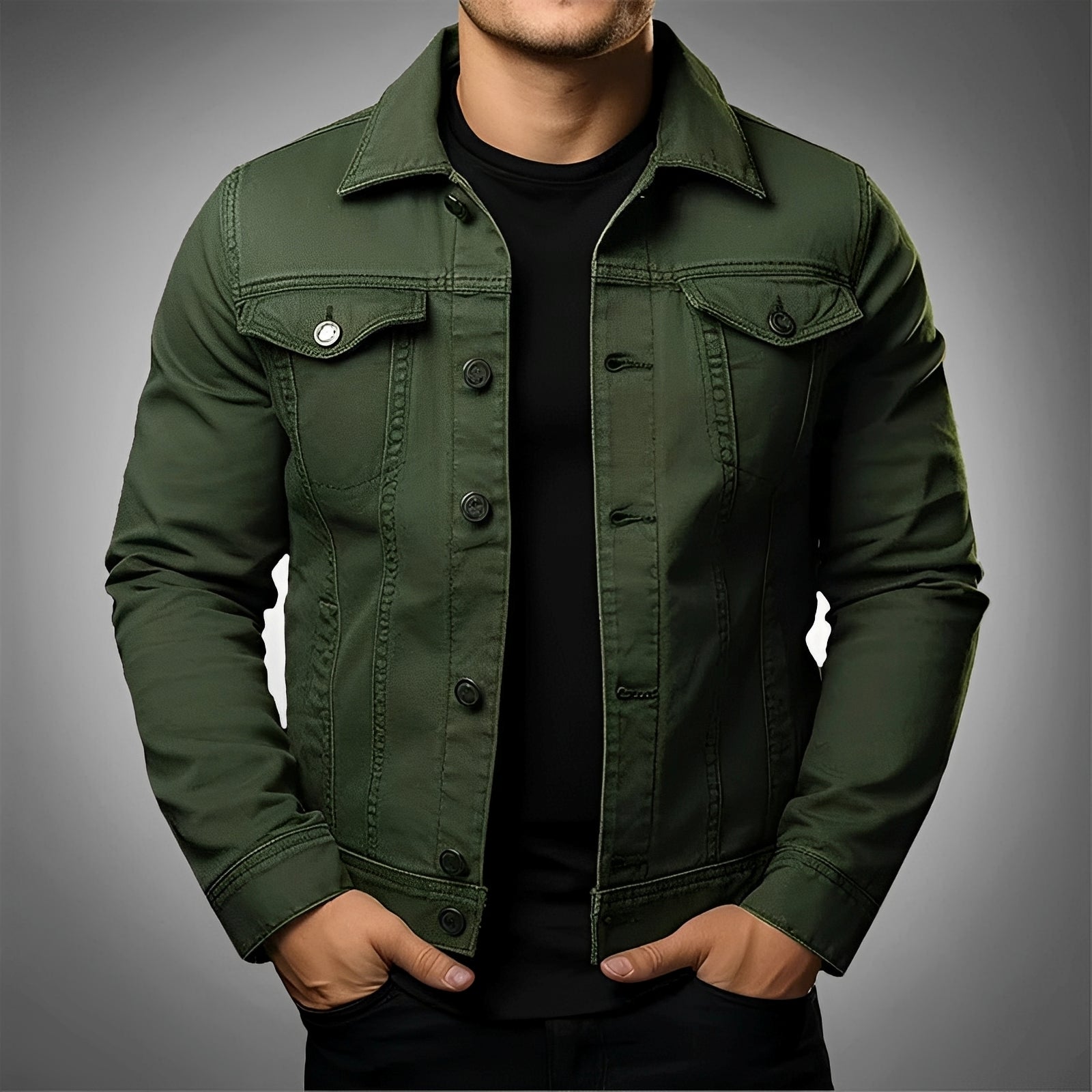 Leroy - Men's fashionable denim jacket