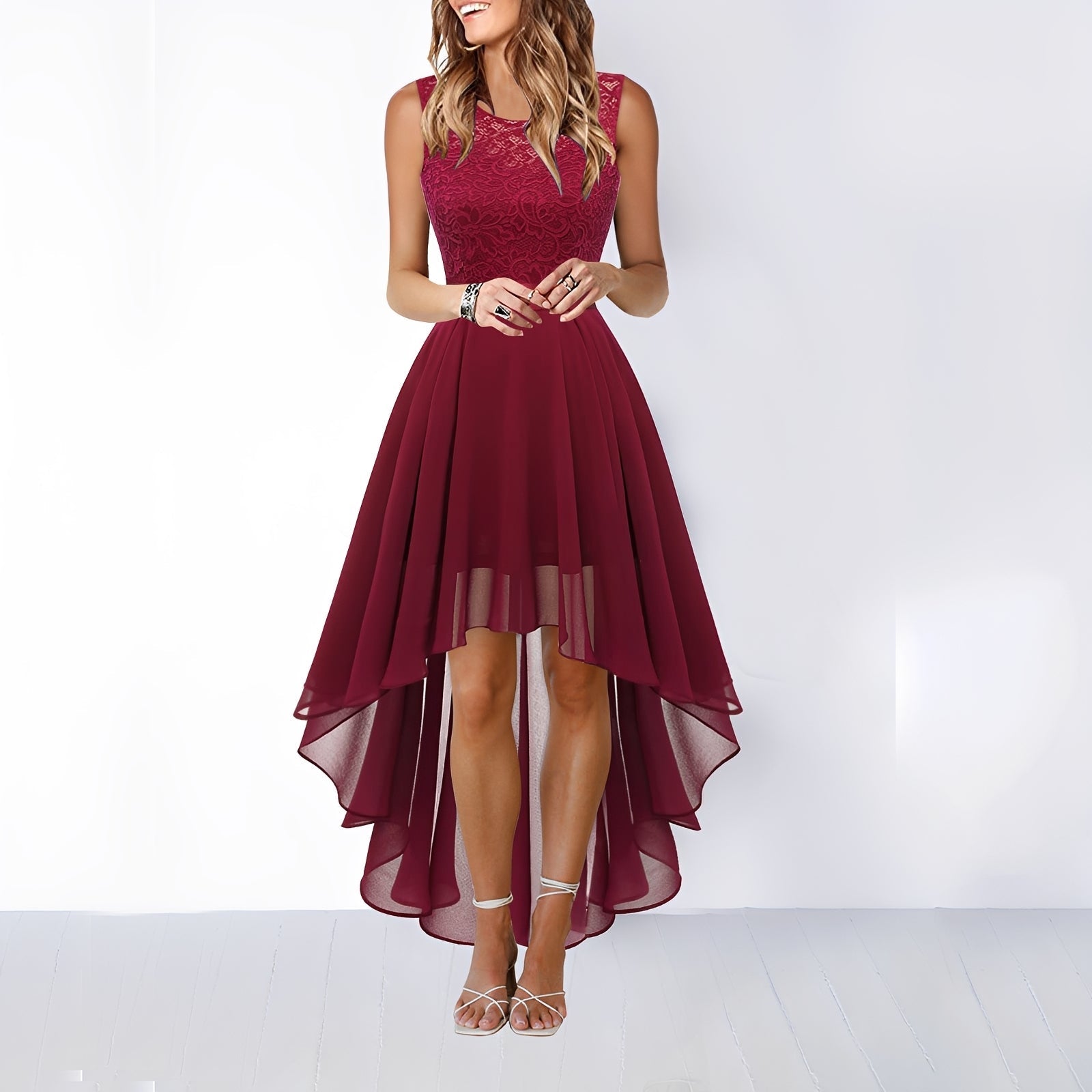 Leena - Chic Asymmetrical Evening Dress