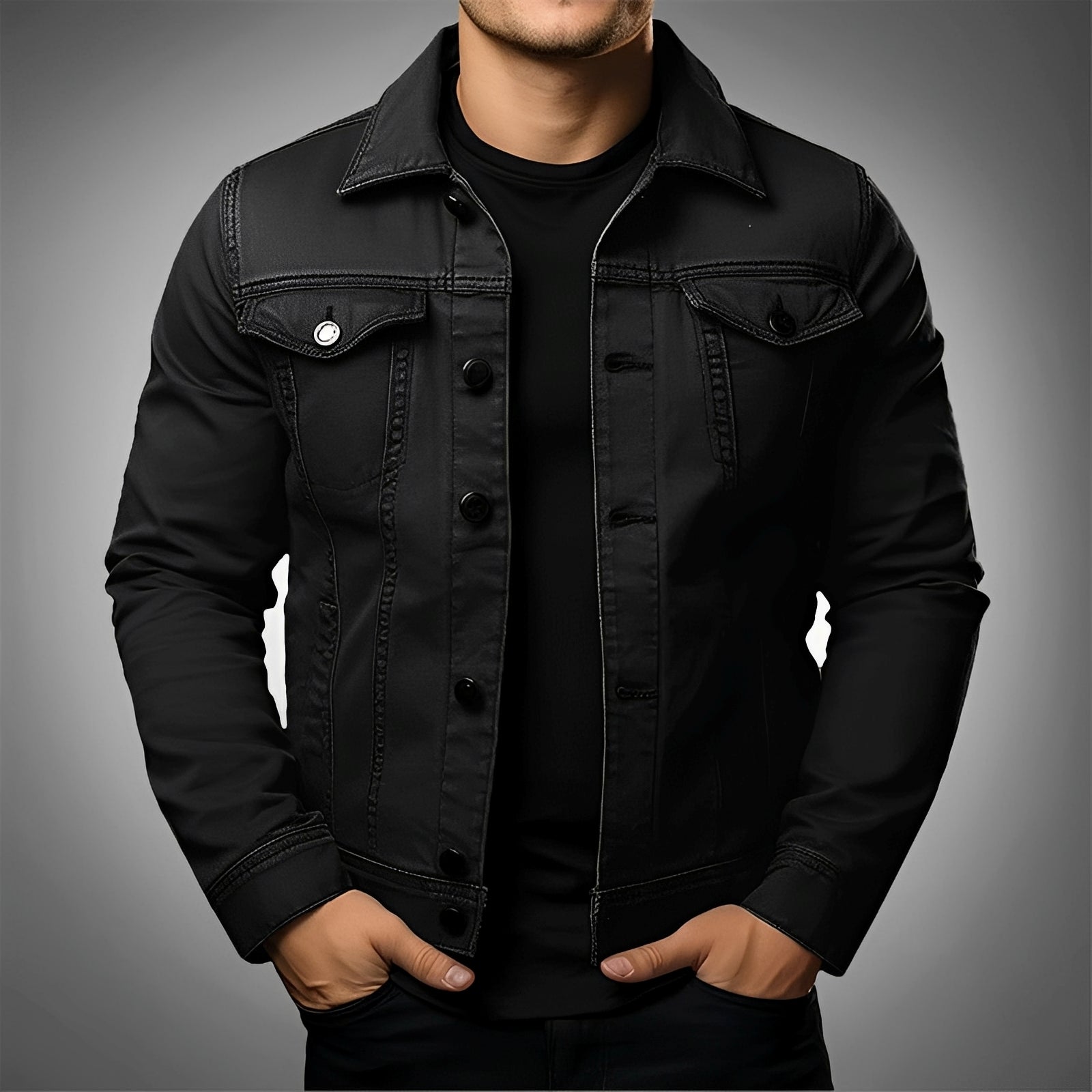 Leroy - Men's fashionable denim jacket