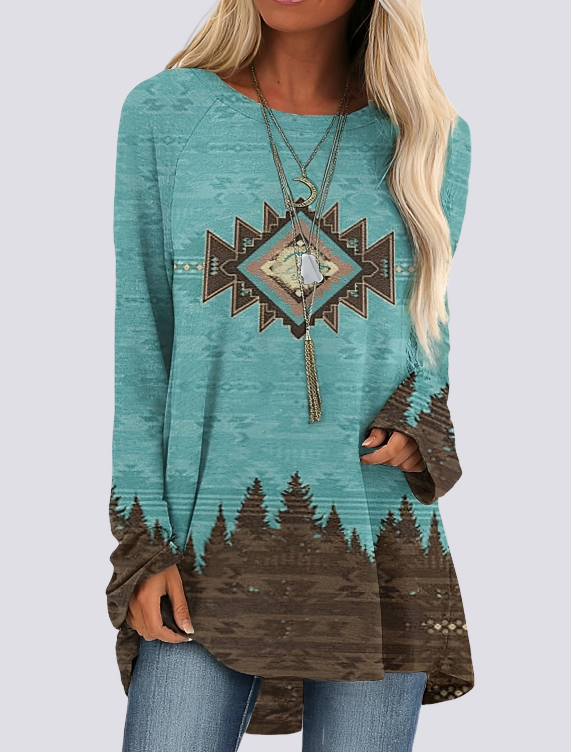 Monica - Stylish Ethnic Shirt Dress