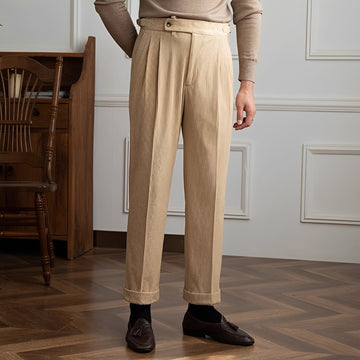 Rafael - High Waist Patterned Pants