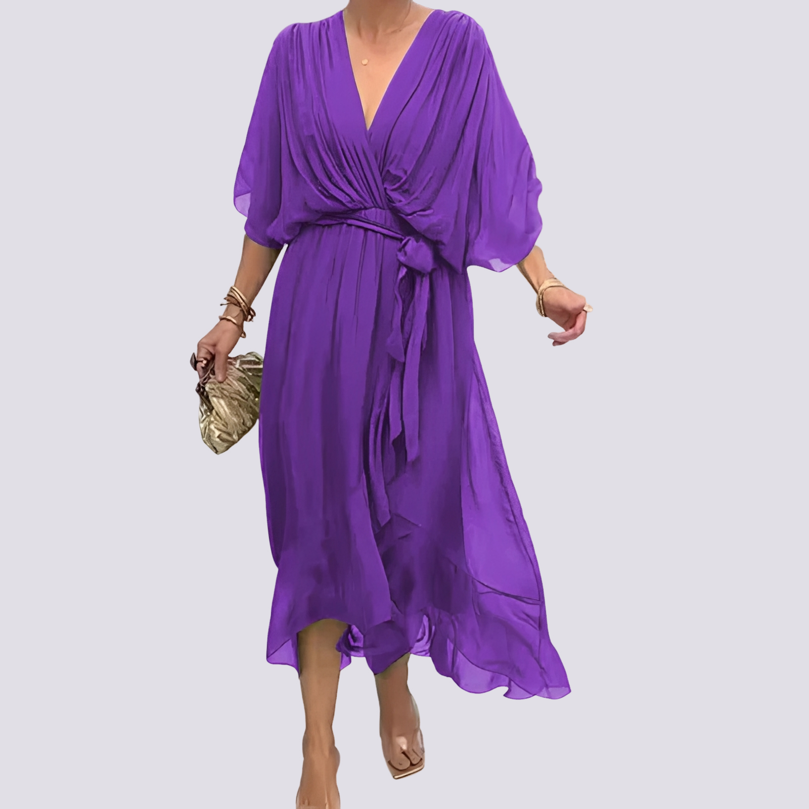 Jane - Distinctive V-neck Dress