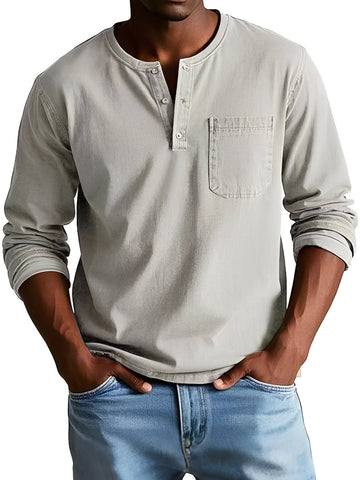 Steve - Men's easygoing long-sleeve shirt