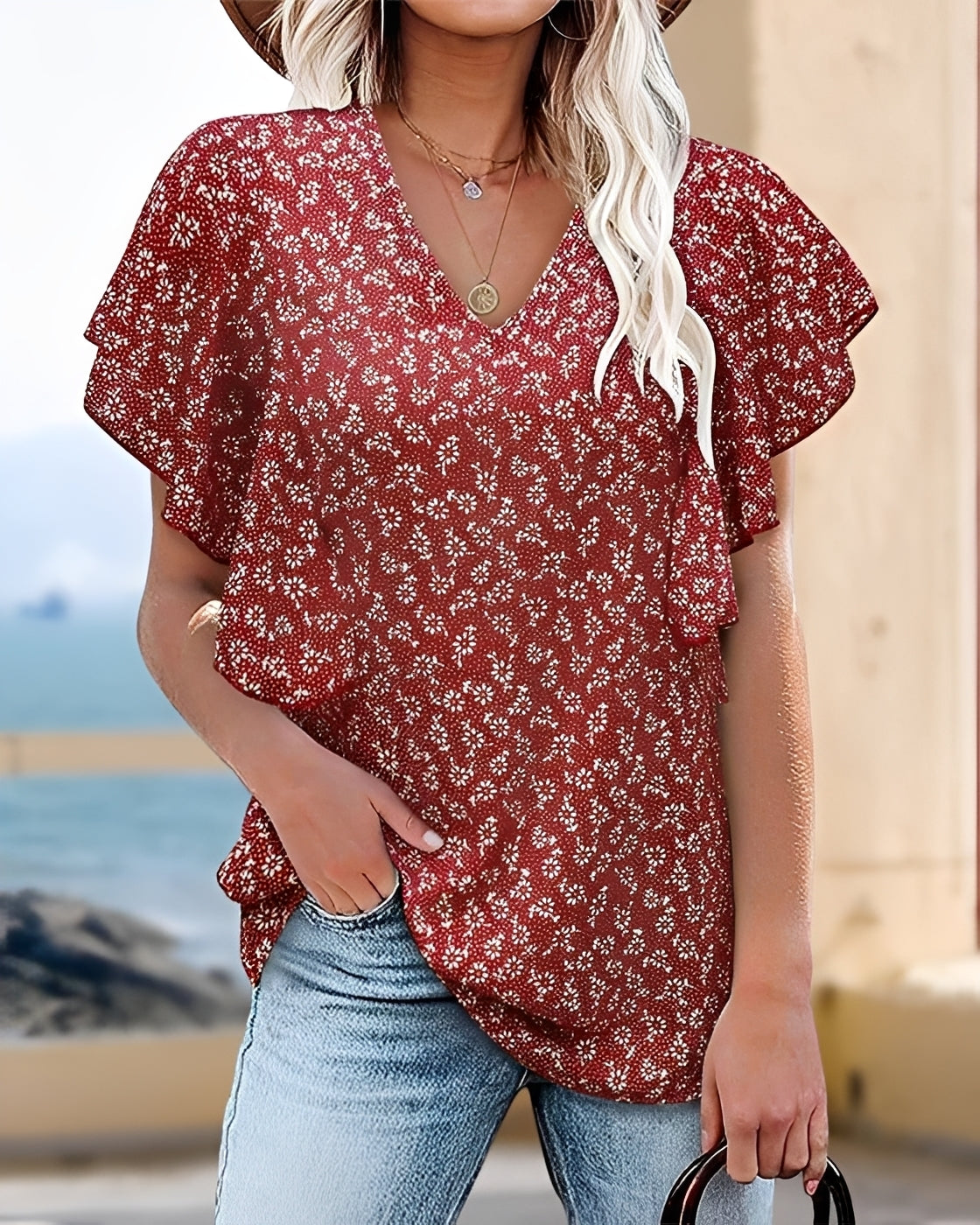 Vendee - Stylish Pleated Top