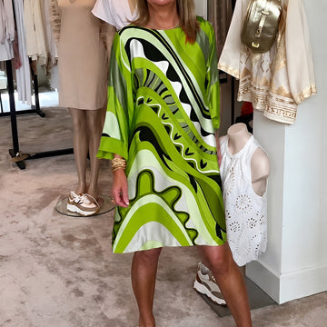 Harriett - Stylish Printed Midi Dress