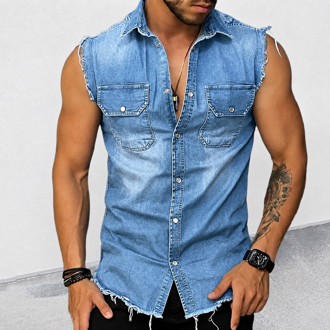 Ollie - Classic Sleeveless Shirt with a Vintage Look