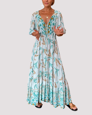 Ashley - Flowing Floral Maxi Dress