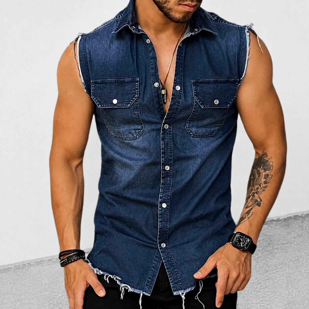 Ollie - Classic Sleeveless Shirt with a Vintage Look