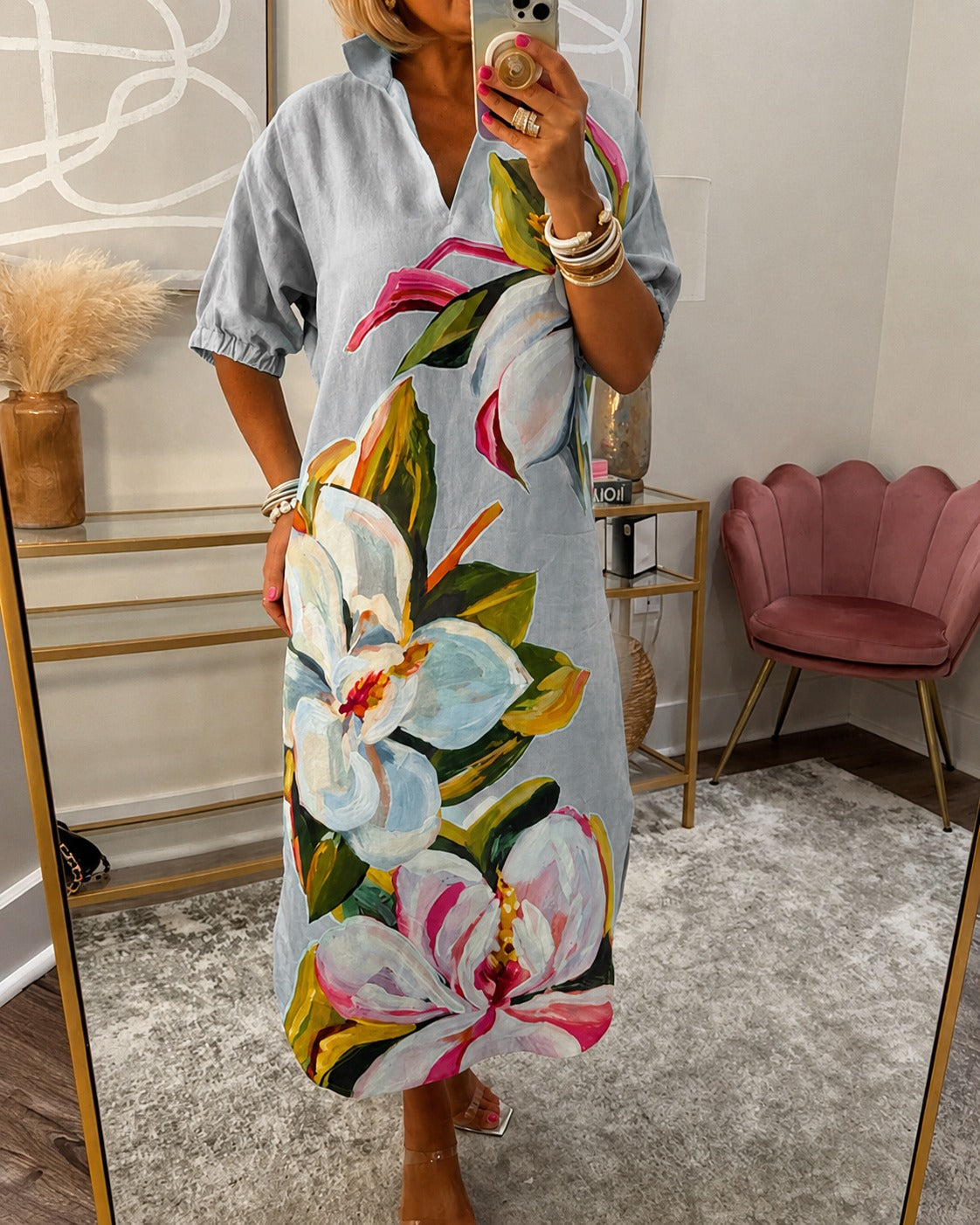 Myla - Casual Floral Design Dress