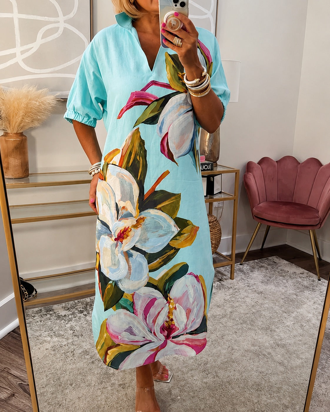Myla - Casual Floral Design Dress