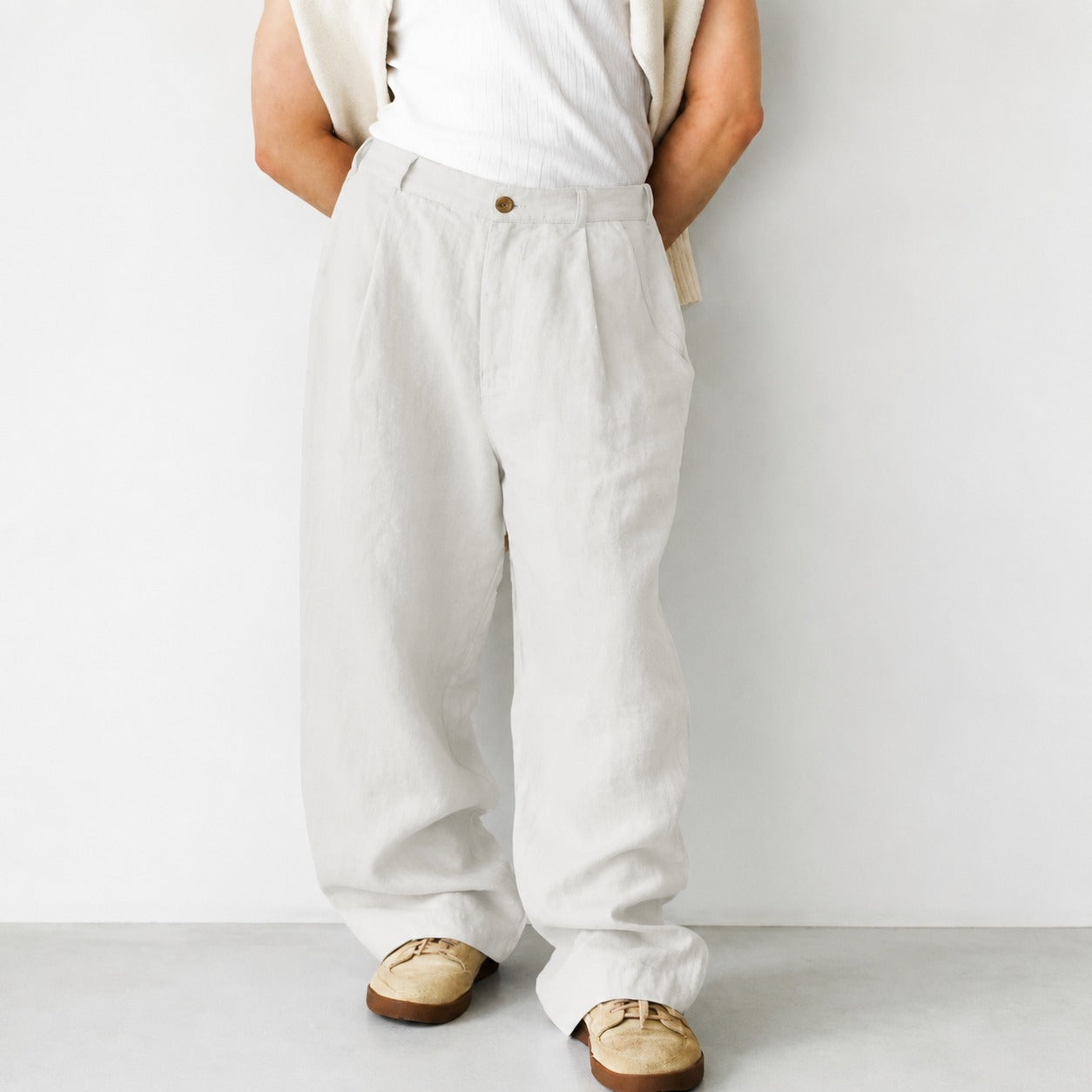 Hashim - Easygoing Loose Pleated Trousers