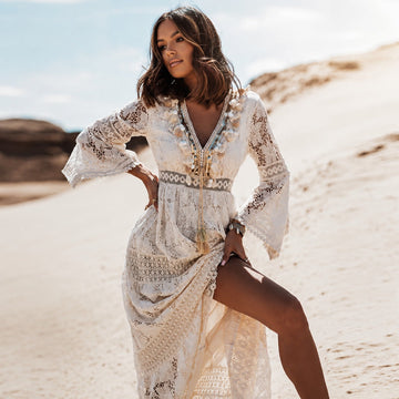 Betty - Fashionable Flowing Boho Maxi Dress
