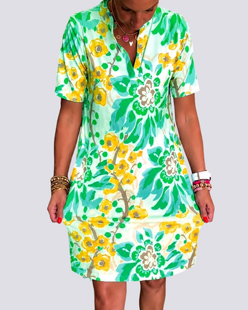 Pauline - Flower Patterned Dress