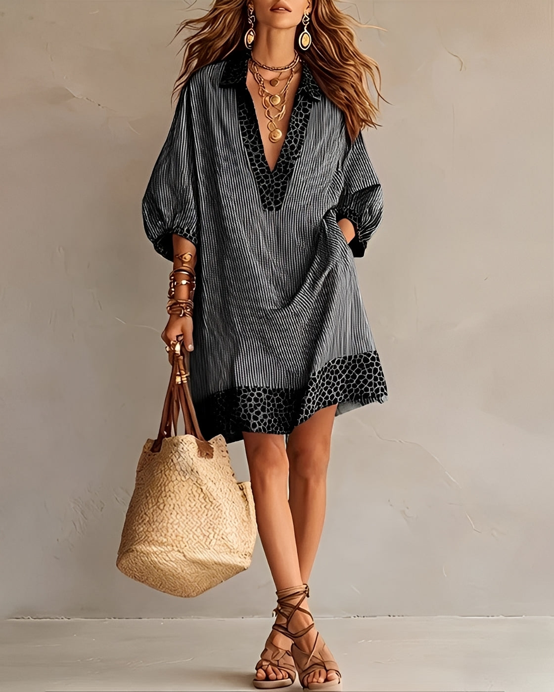 Abbie - Trendy Loose Panel Dress