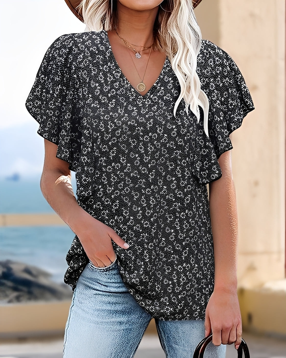 Vendee - Stylish Pleated Top