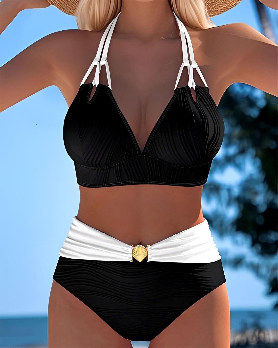 Camille - Trendy High-Waist Bikini