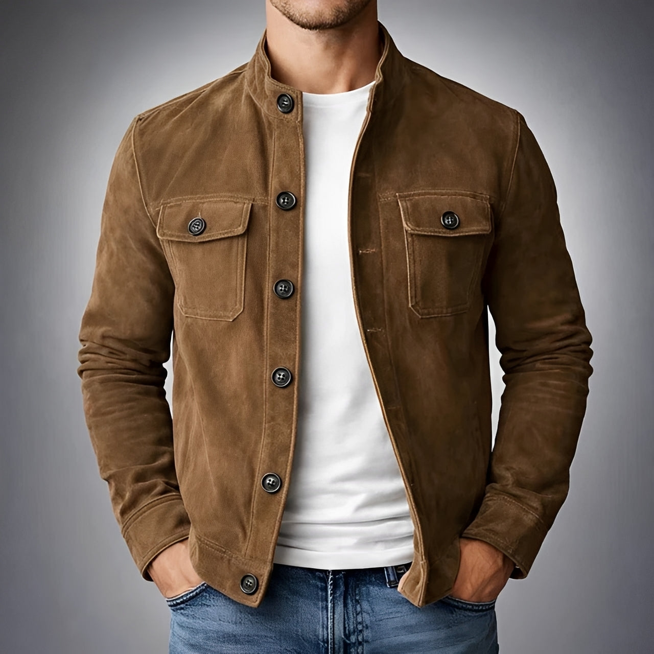 Gideon - Loose Button-Front Jacket