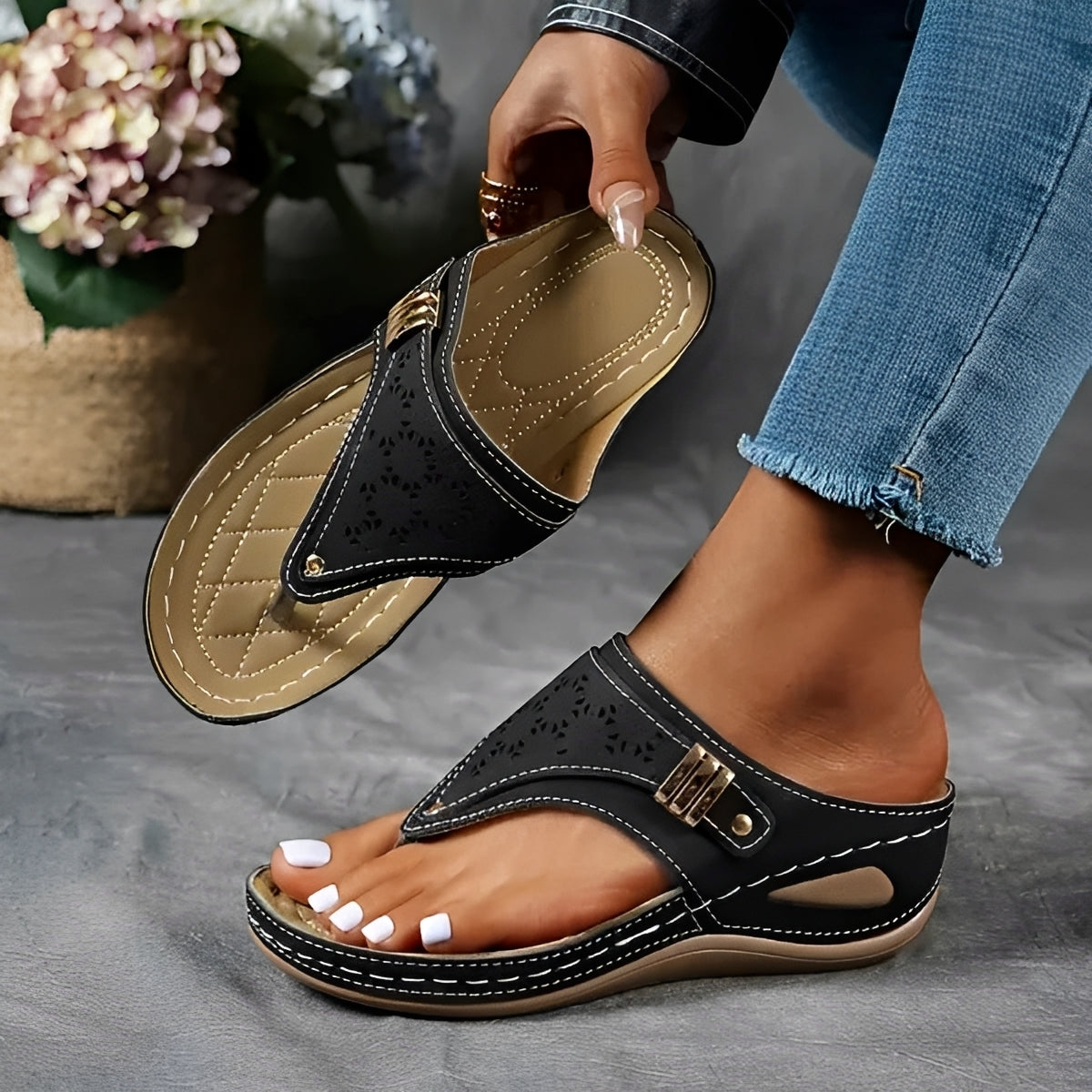 Marcel - Fashionable Wedge Sandals