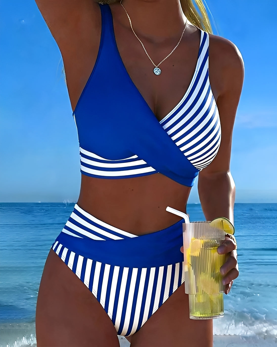 Angelica - Stylish Striped Bikini