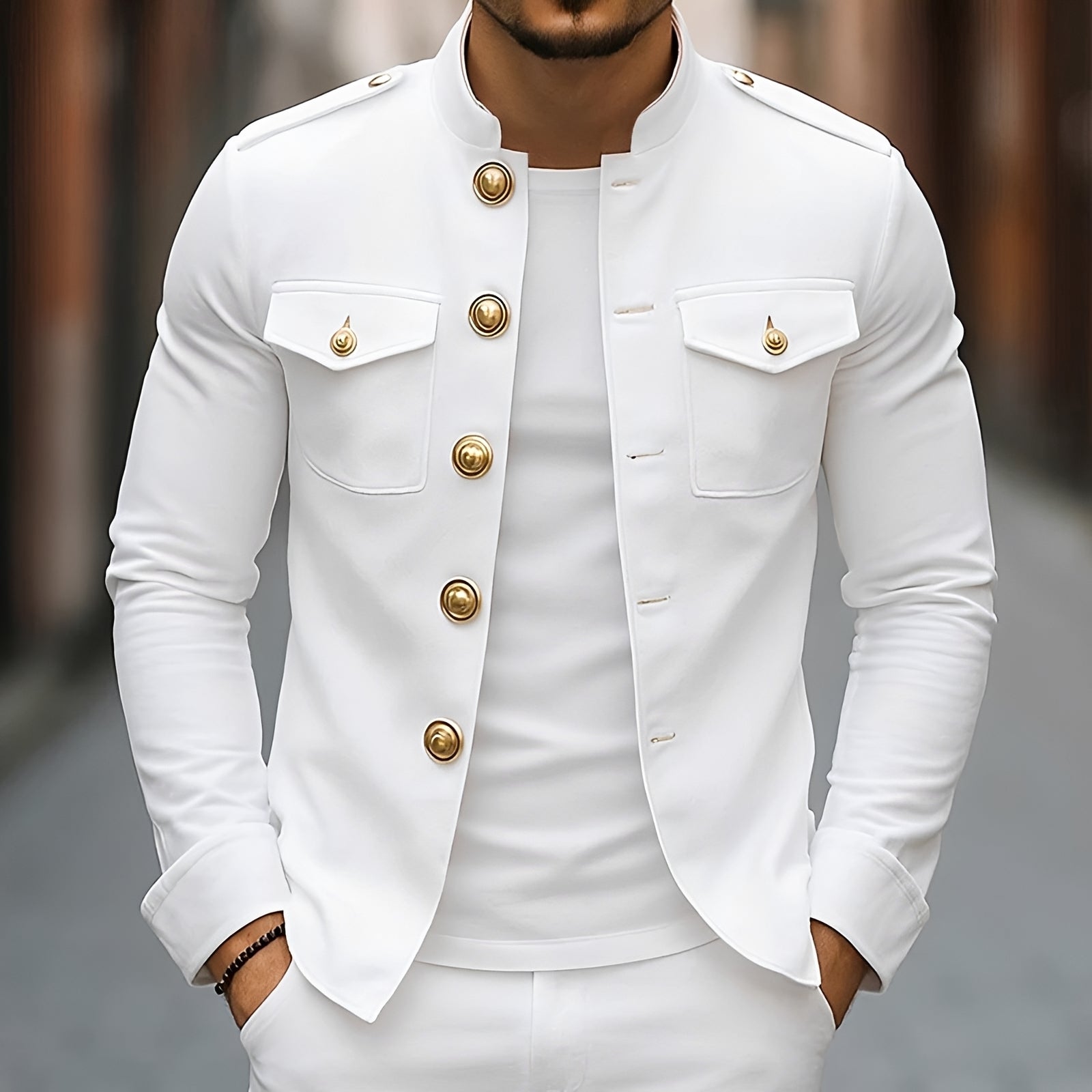 Leighton - Relaxed Traditional Button Jacket