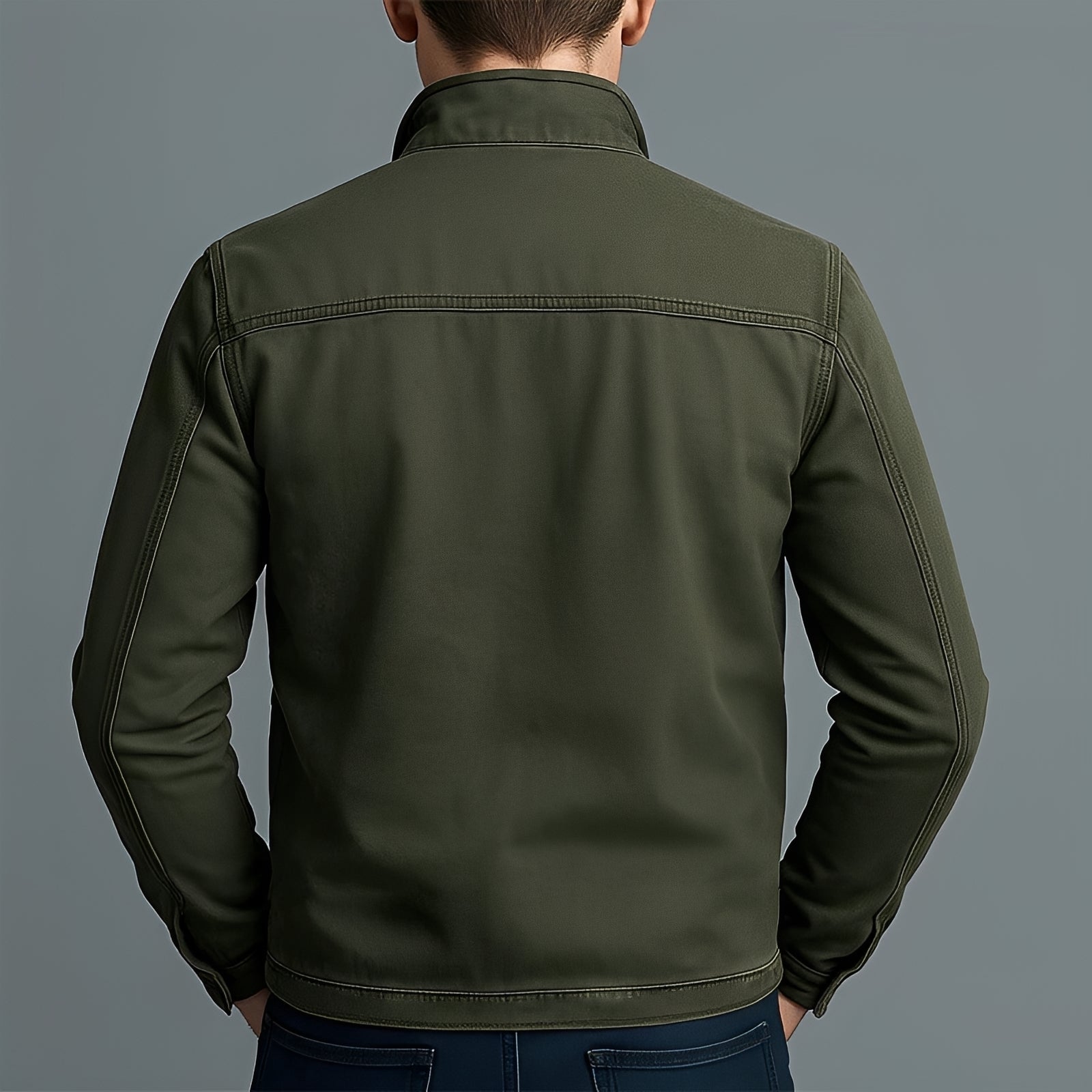 Jaden - Casual Washed Zip Jacket