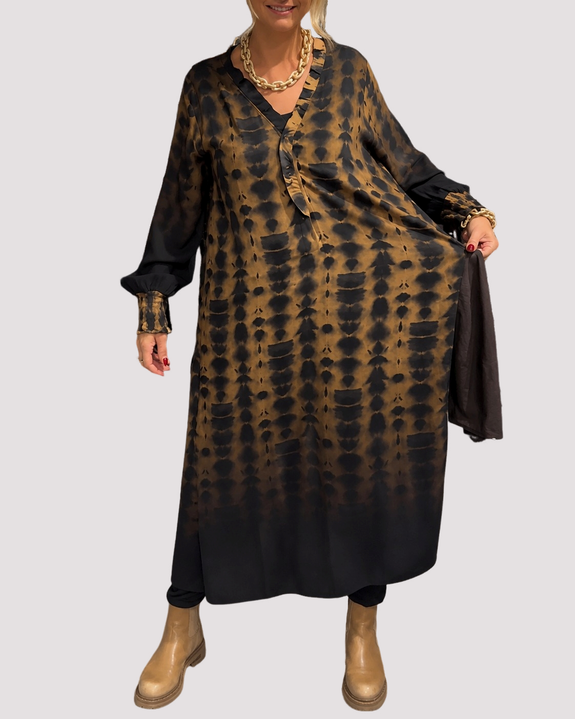 Susie - Trendy Long-Sleeved Dress