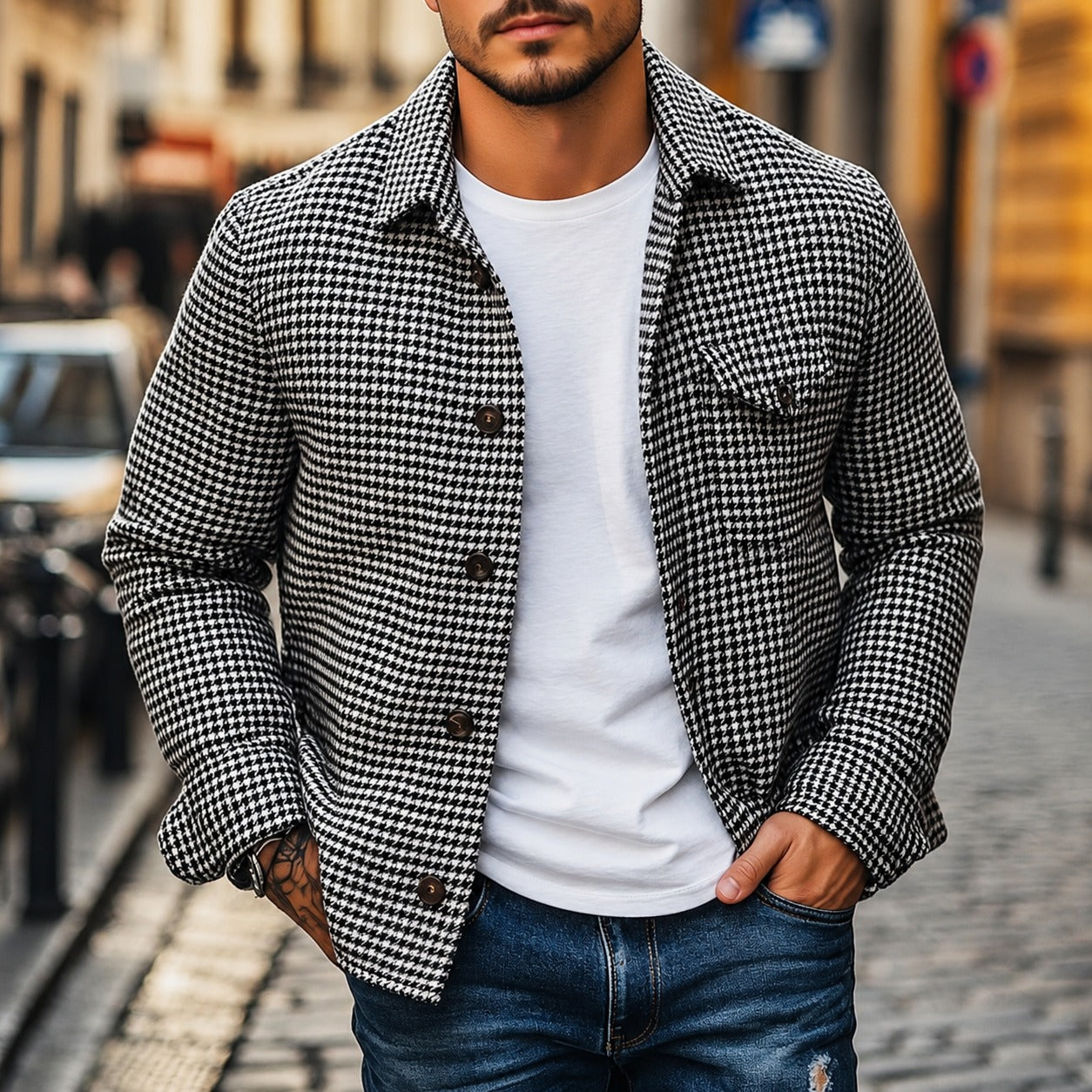 Andrew - Timeless Single Breasted Shirt Jacket