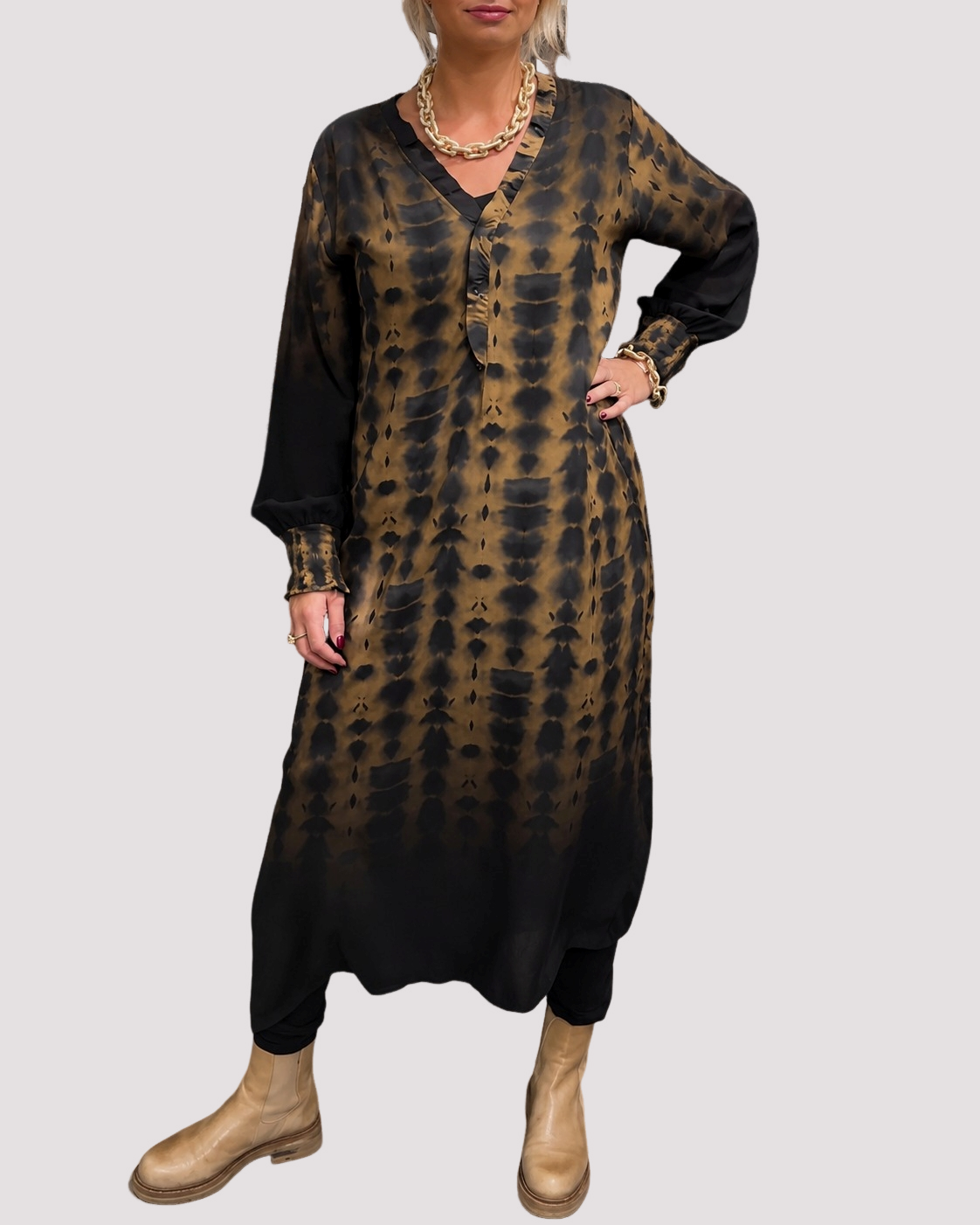 Susie - Trendy Long-Sleeved Dress