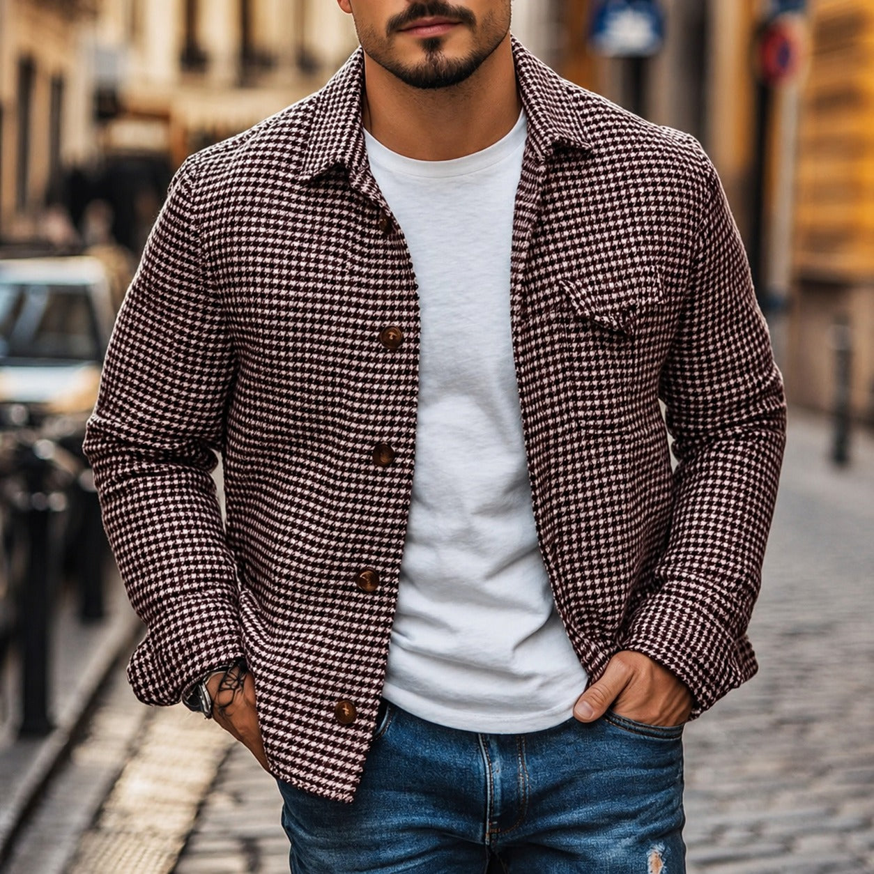 Andrew - Timeless Single Breasted Shirt Jacket