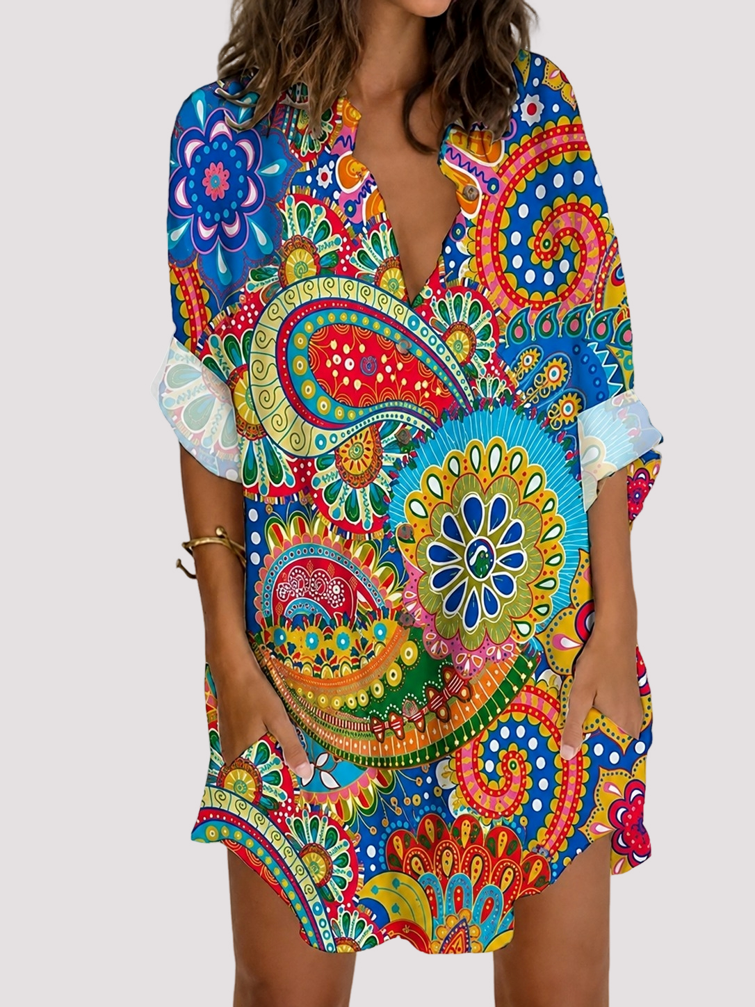 Esha - Stylish Long-Sleeve Dress